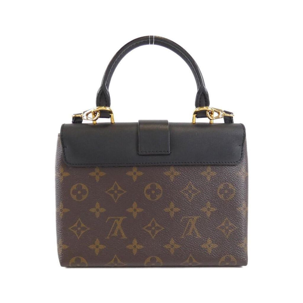 Louis Vuitton Black Marron Coated Canvas Leather Handbag
