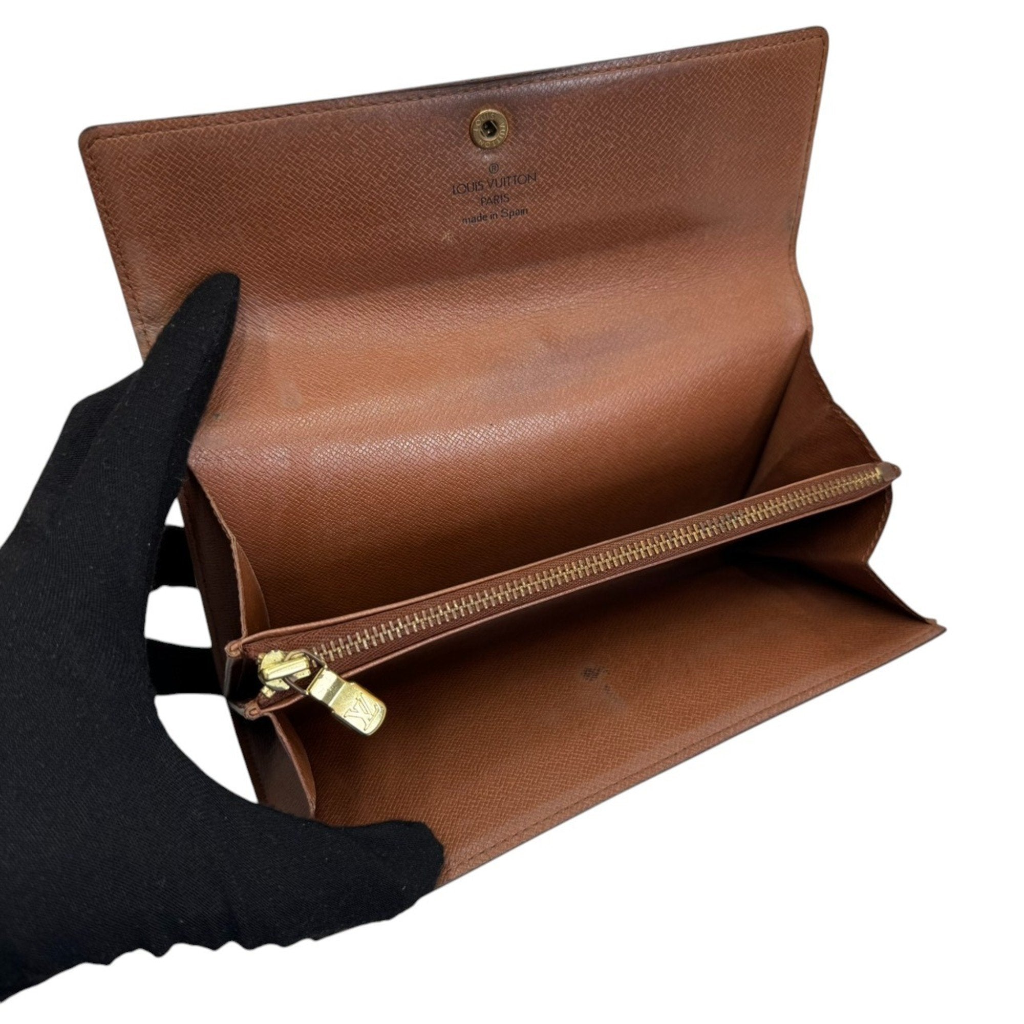 Louis Vuitton Brown Monogram Long Wallet