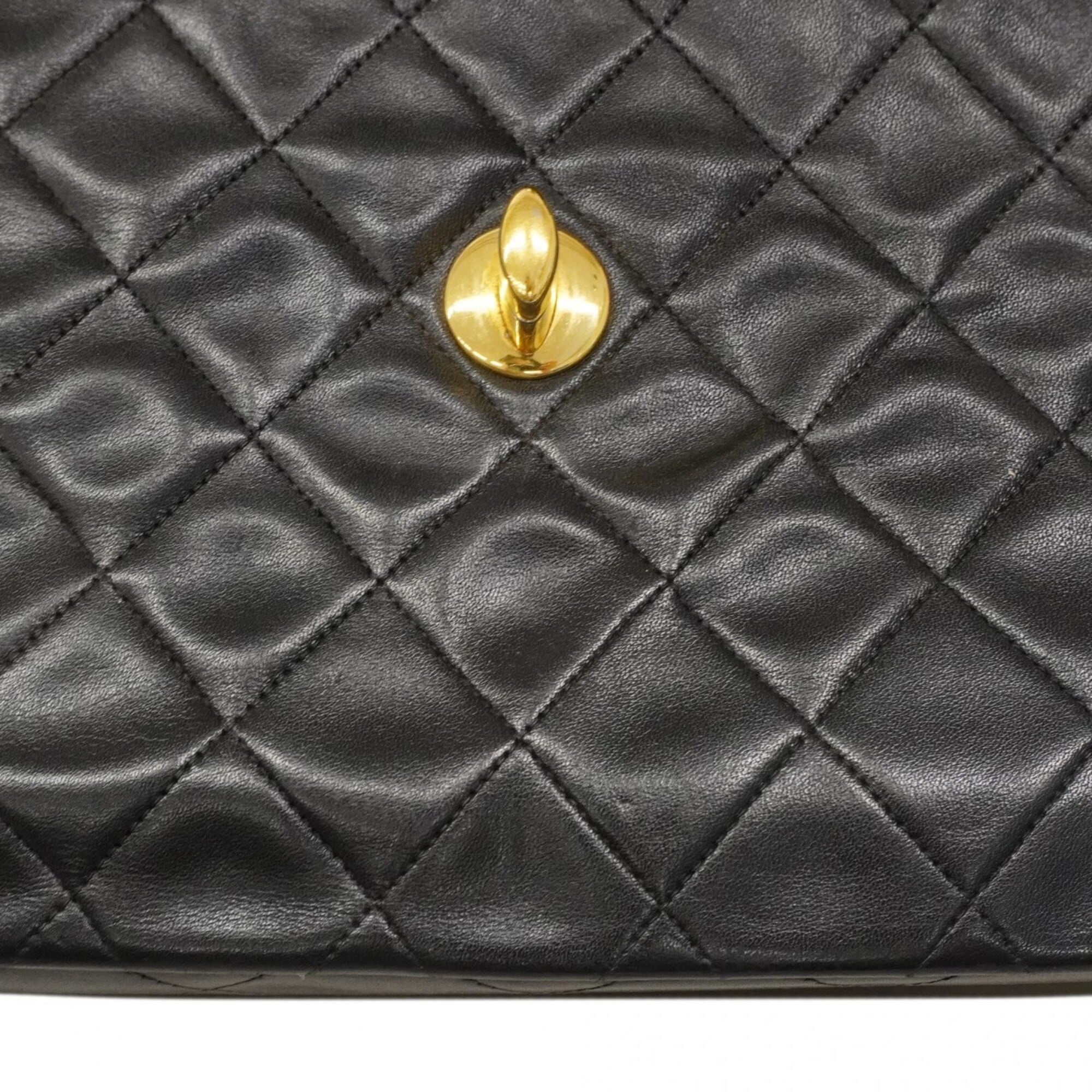 Chanel Black Leather Shoulder Bag