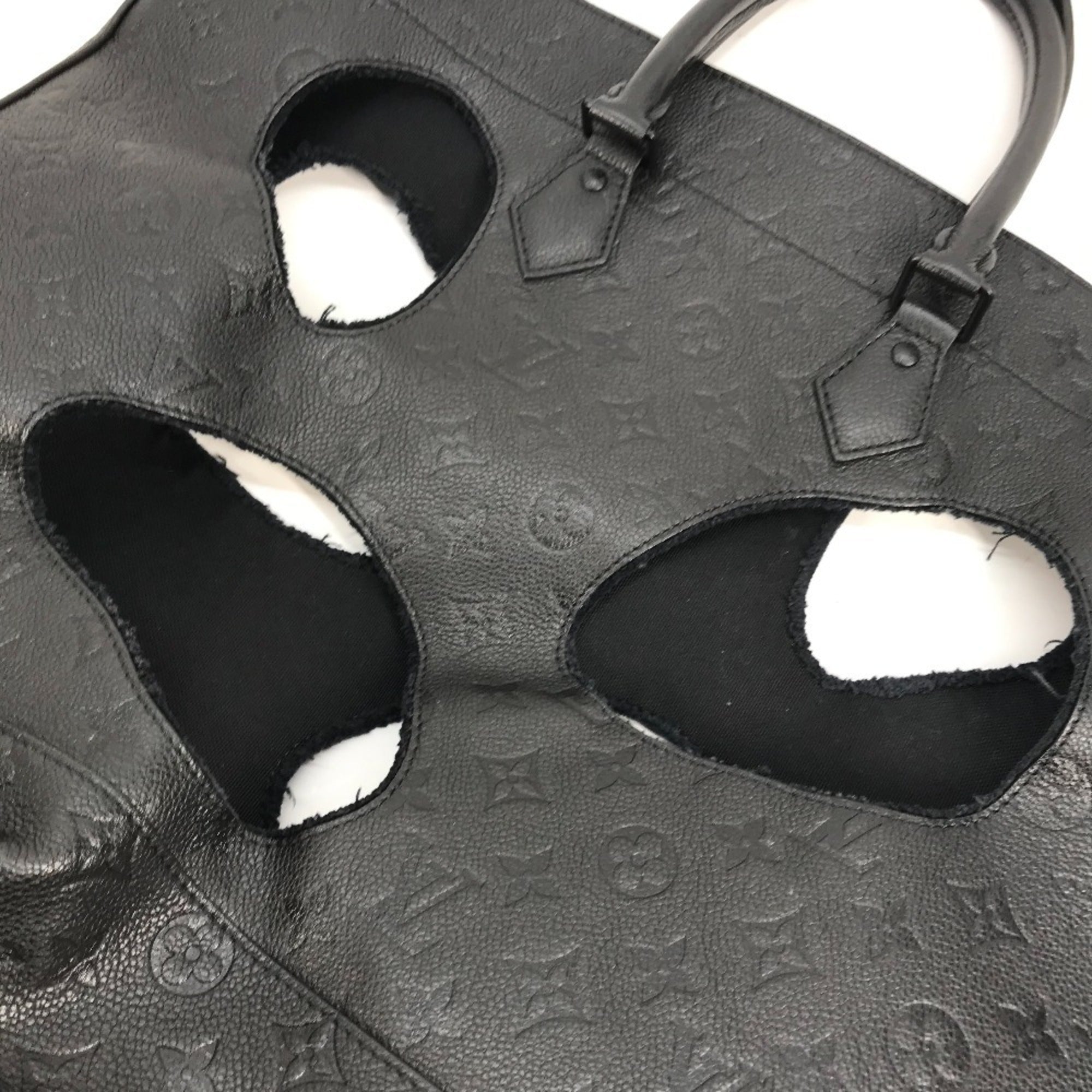 Louis Vuitton Black Noir Monogram Empreinte Shoulder Bag Tote Bag