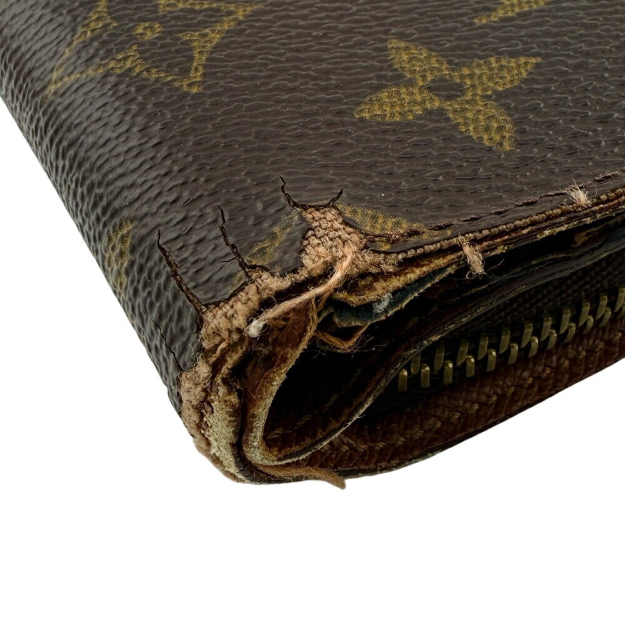 Louis Vuitton Brown Monogram Leather Wallet
