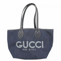 Gucci Navy Denim Tote Bag (Pre-Owned)