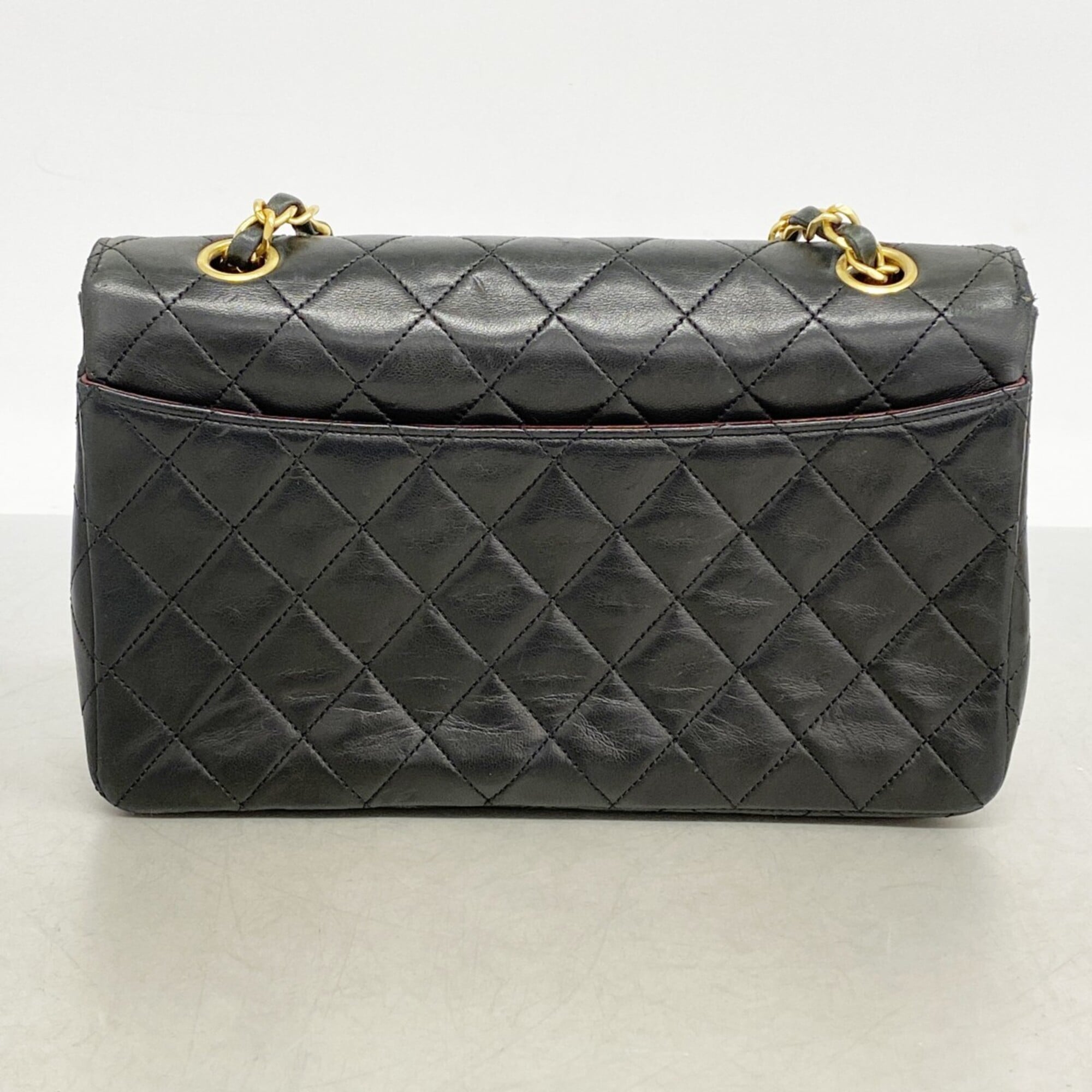 Chanel Black Leather Shoulder Bag