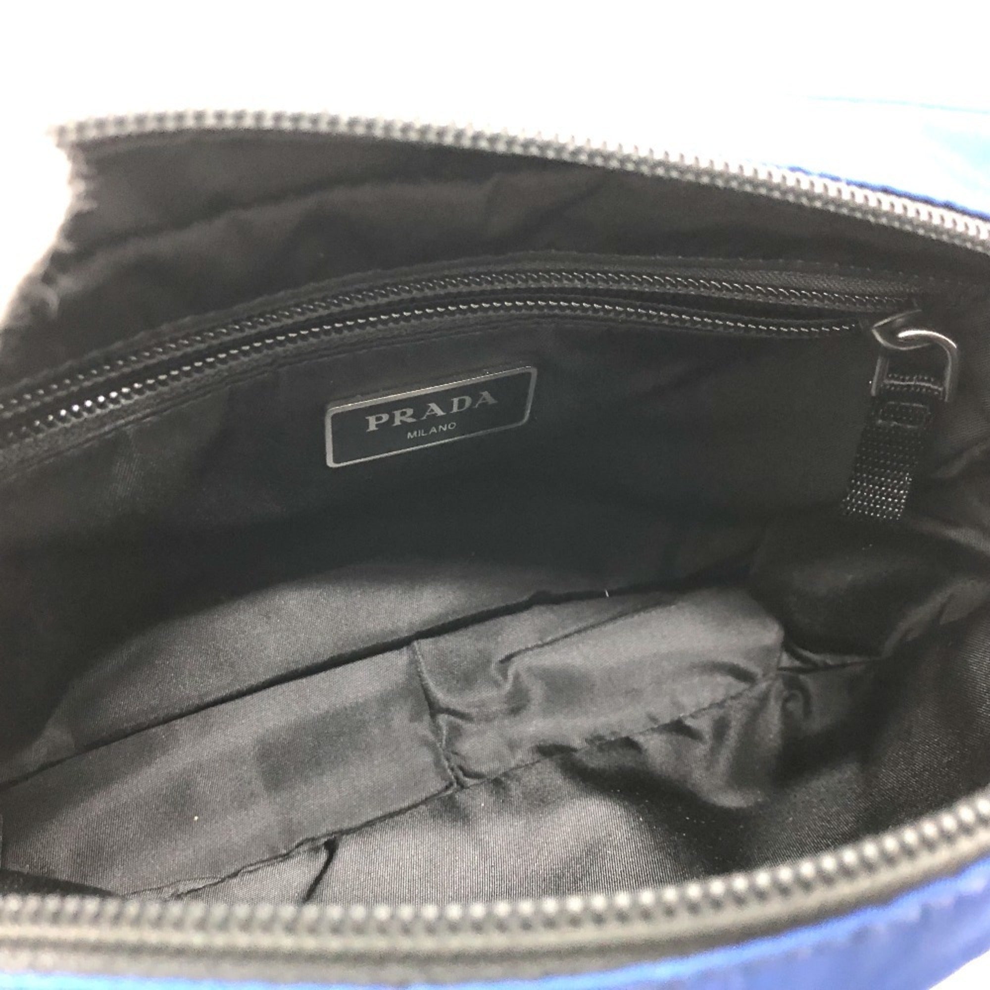 Prada Blue Nylon Fanny Pack