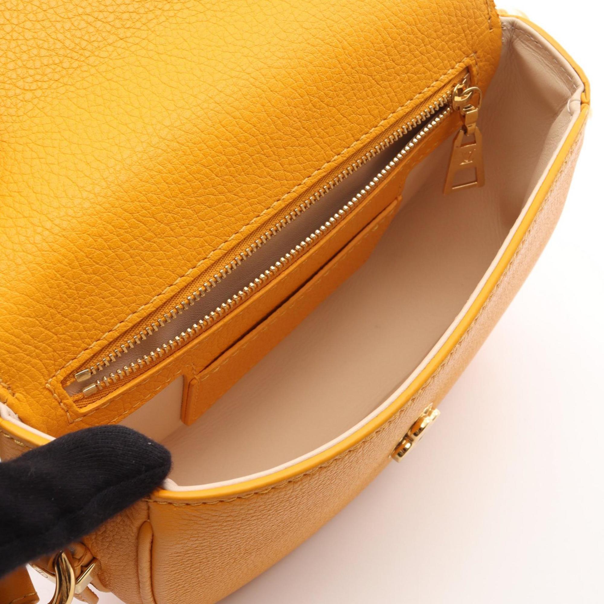 Louis Vuitton Yellow Leather Handbag Shoulder Bag