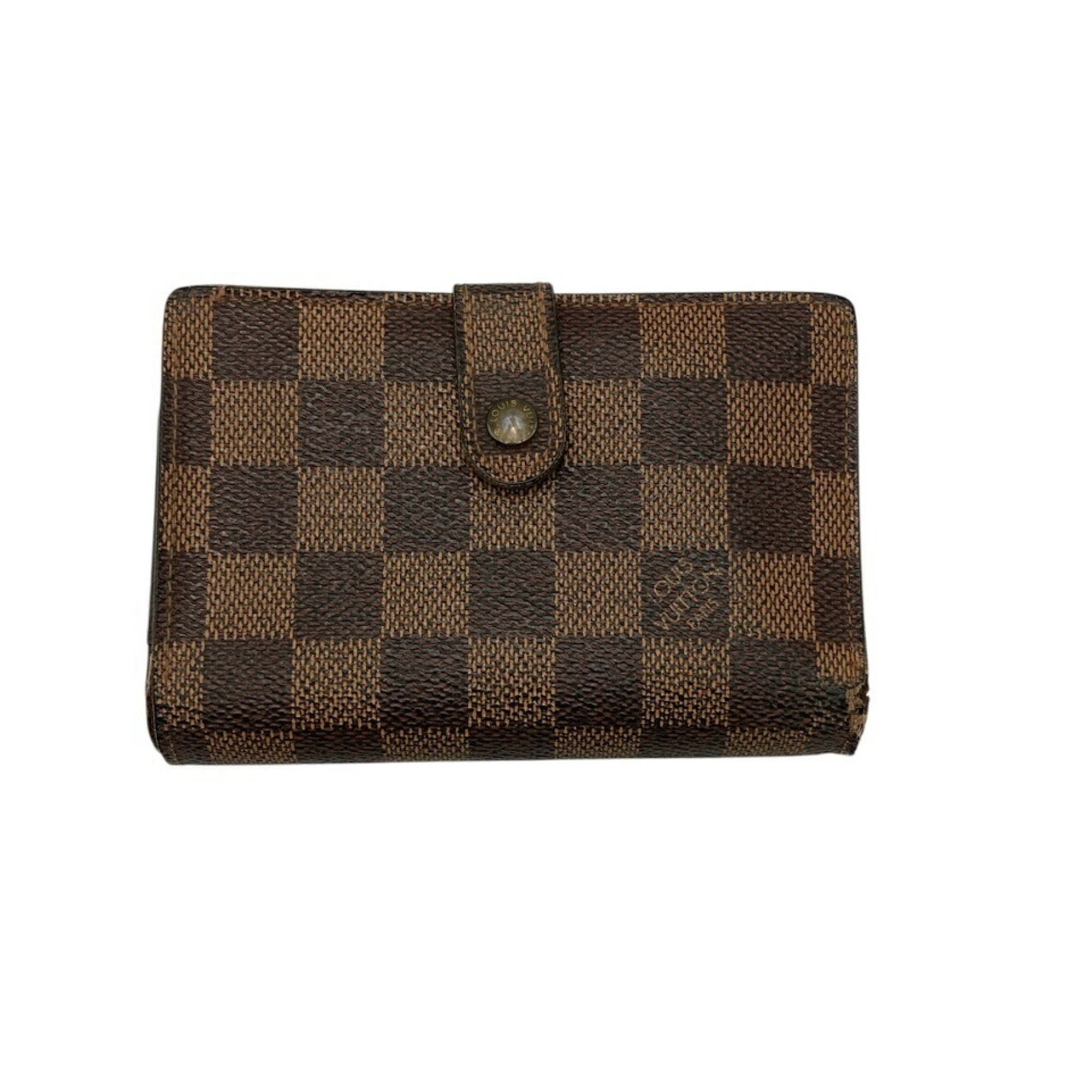 Louis Vuitton Brown Pvc Leather Wallet