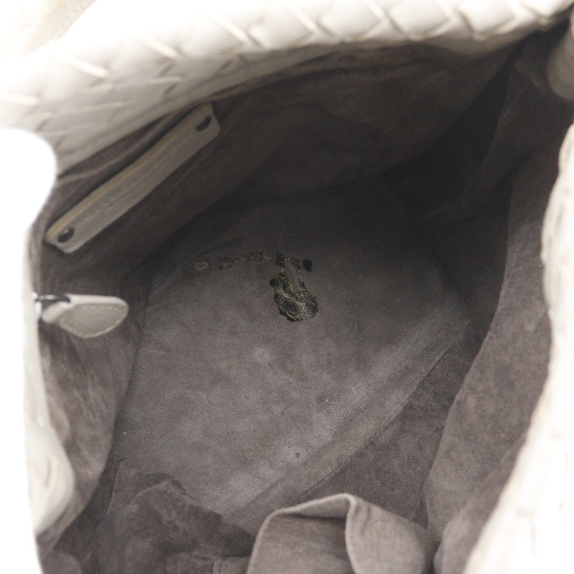 Bottega Veneta Gray Intrecciato Shoulder Bag