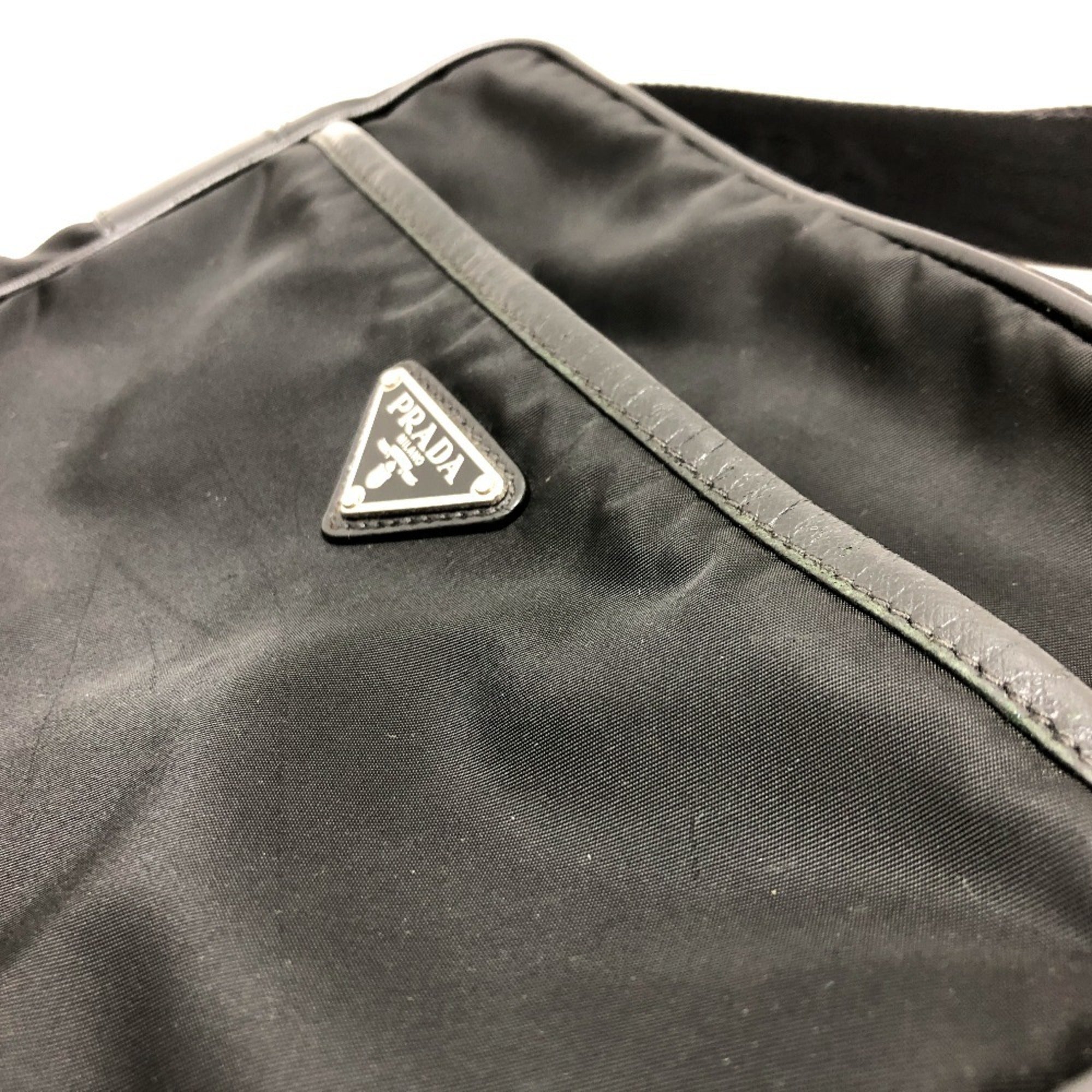 Prada Black Nero Nylon Shoulder Bag