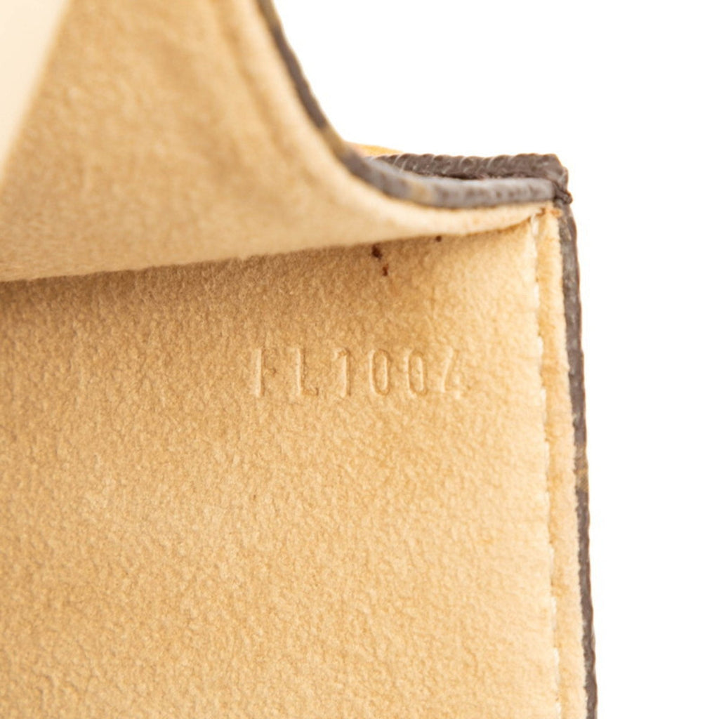 Louis Vuitton Brown Pvc Leather Pochette Sling Bag