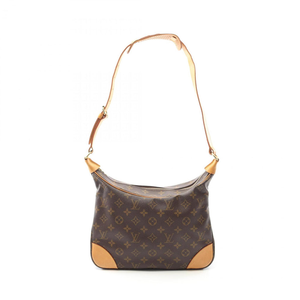 Louis Vuitton Brown Coated Canvas Leather Shoulder Bag