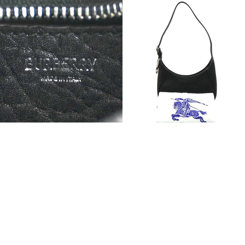 Burberry Black Leather Shoulder Bag