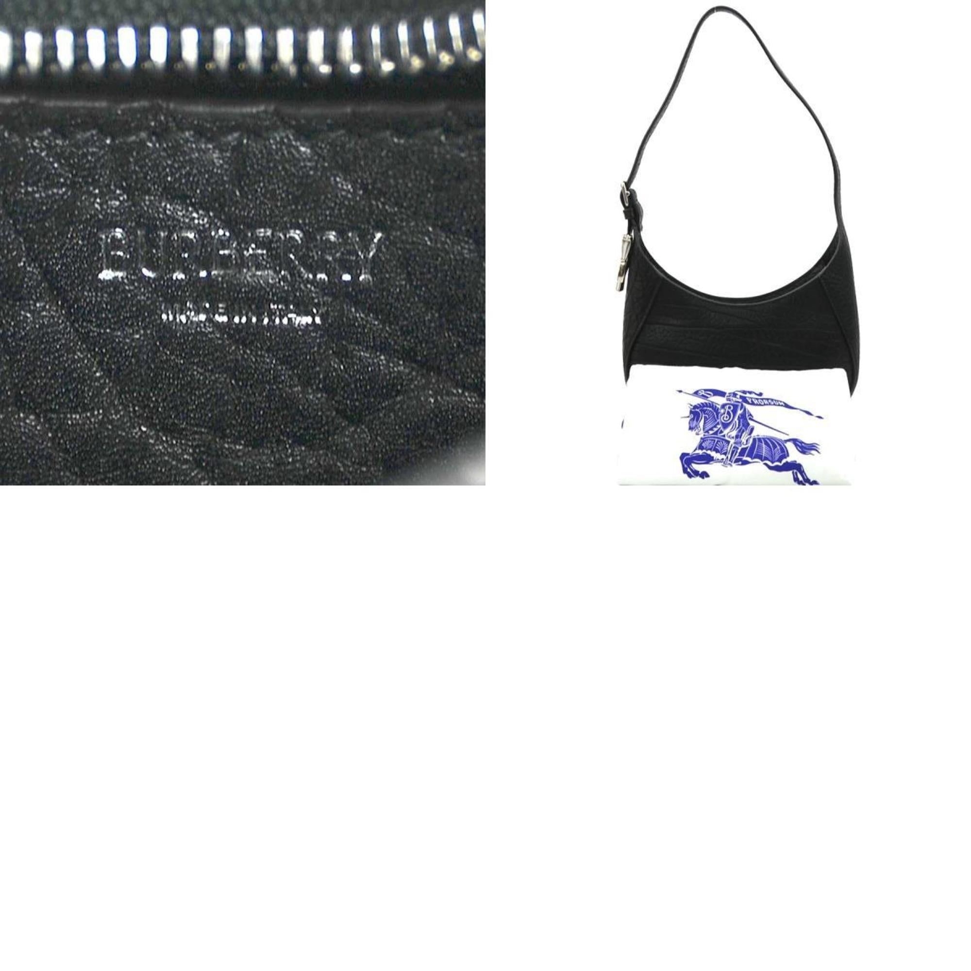 Burberry Black Leather Shoulder Bag