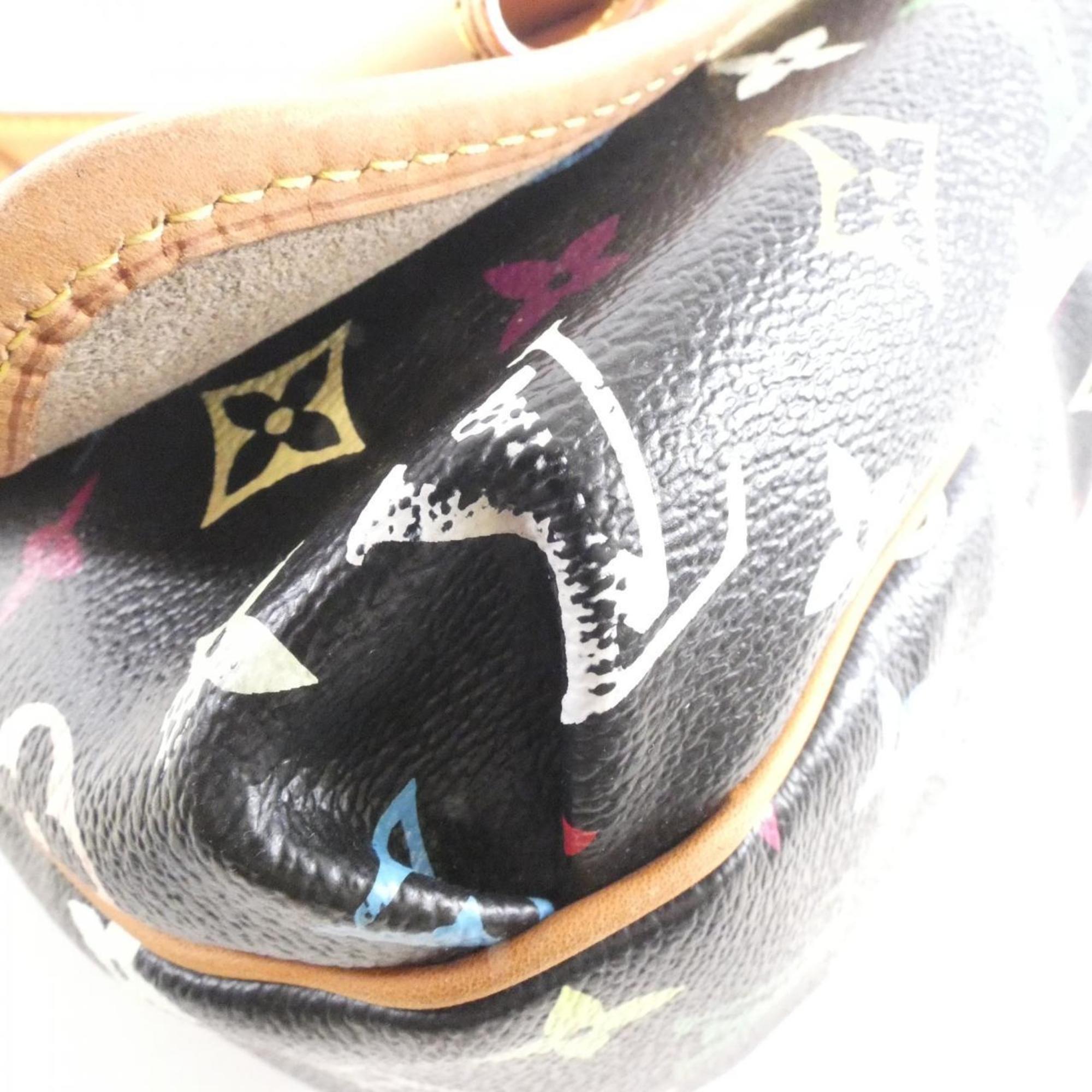 Louis Vuitton Black Coated Canvas Shoulder Bag