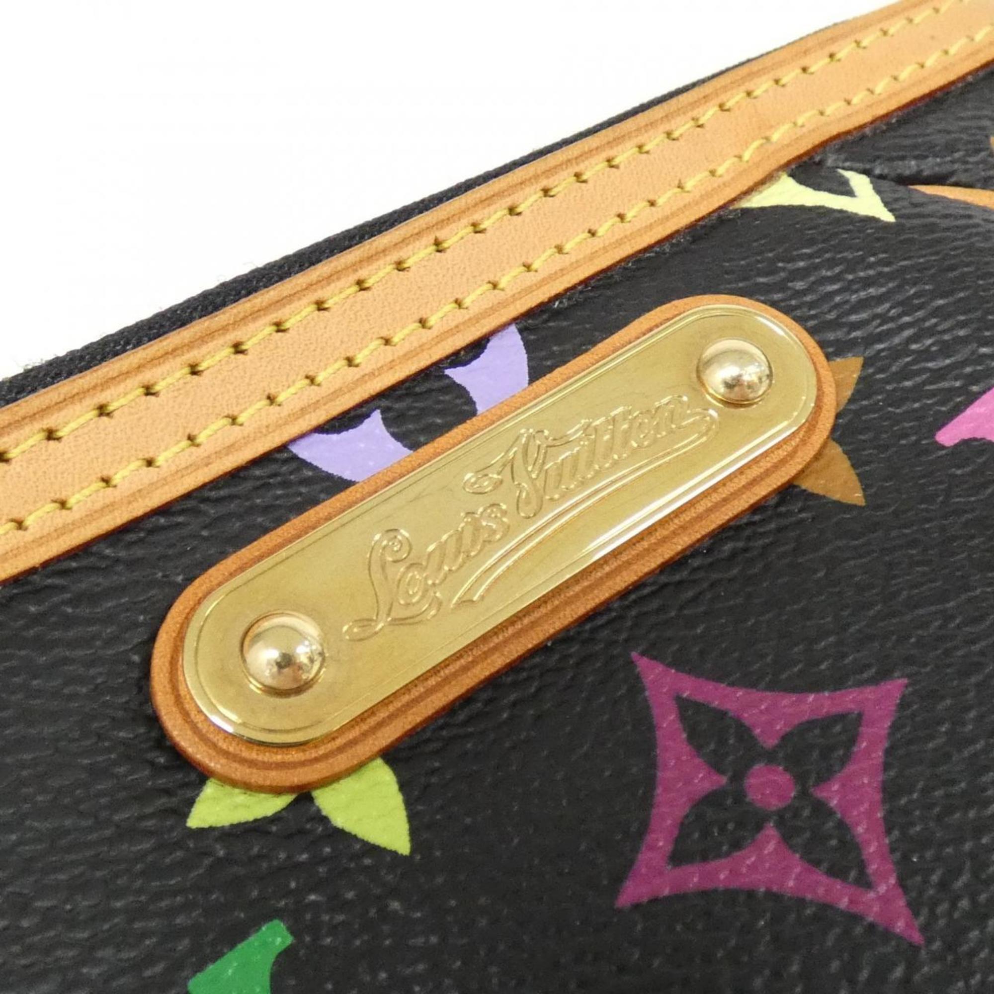 Louis Vuitton Black Coated Canvas Pochette Pouch