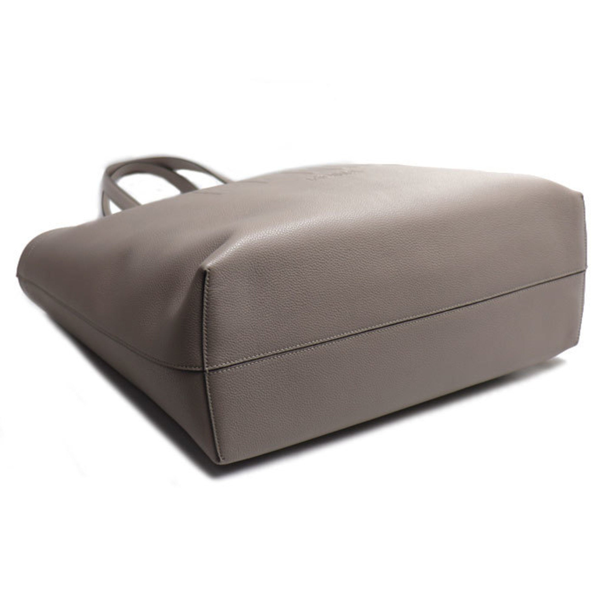Fendi Gray Leather Tote Bag