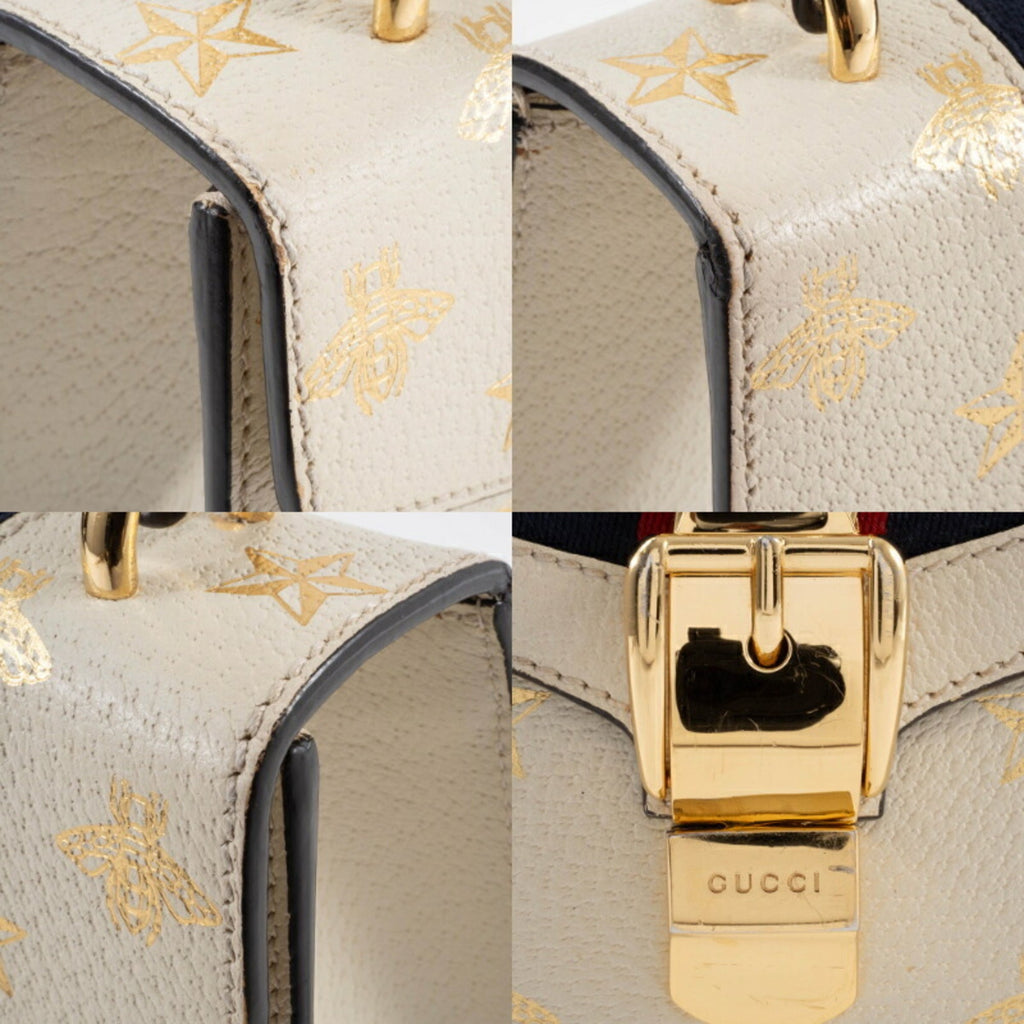 Gucci White Leather Handbag (Pre-Owned)