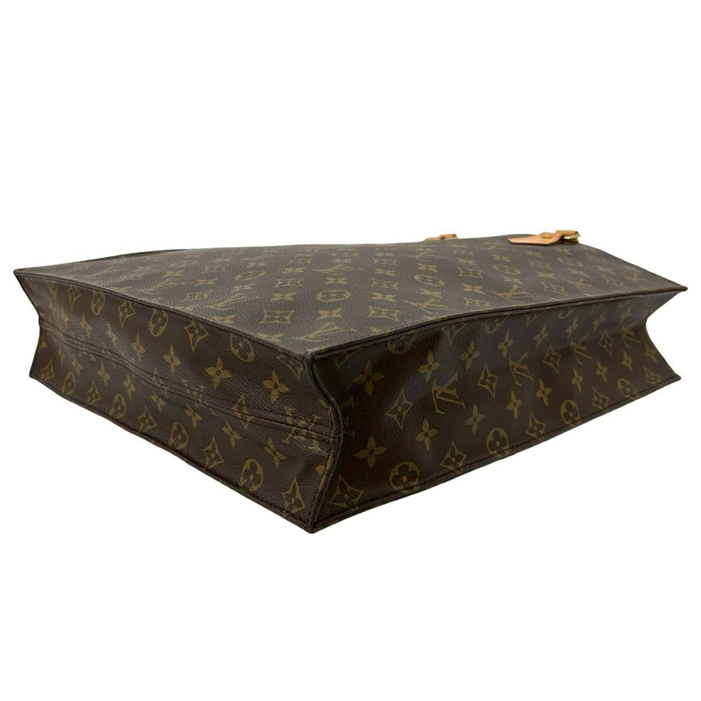 Louis Vuitton Brown Leather Pvc Handbag Tote Bag