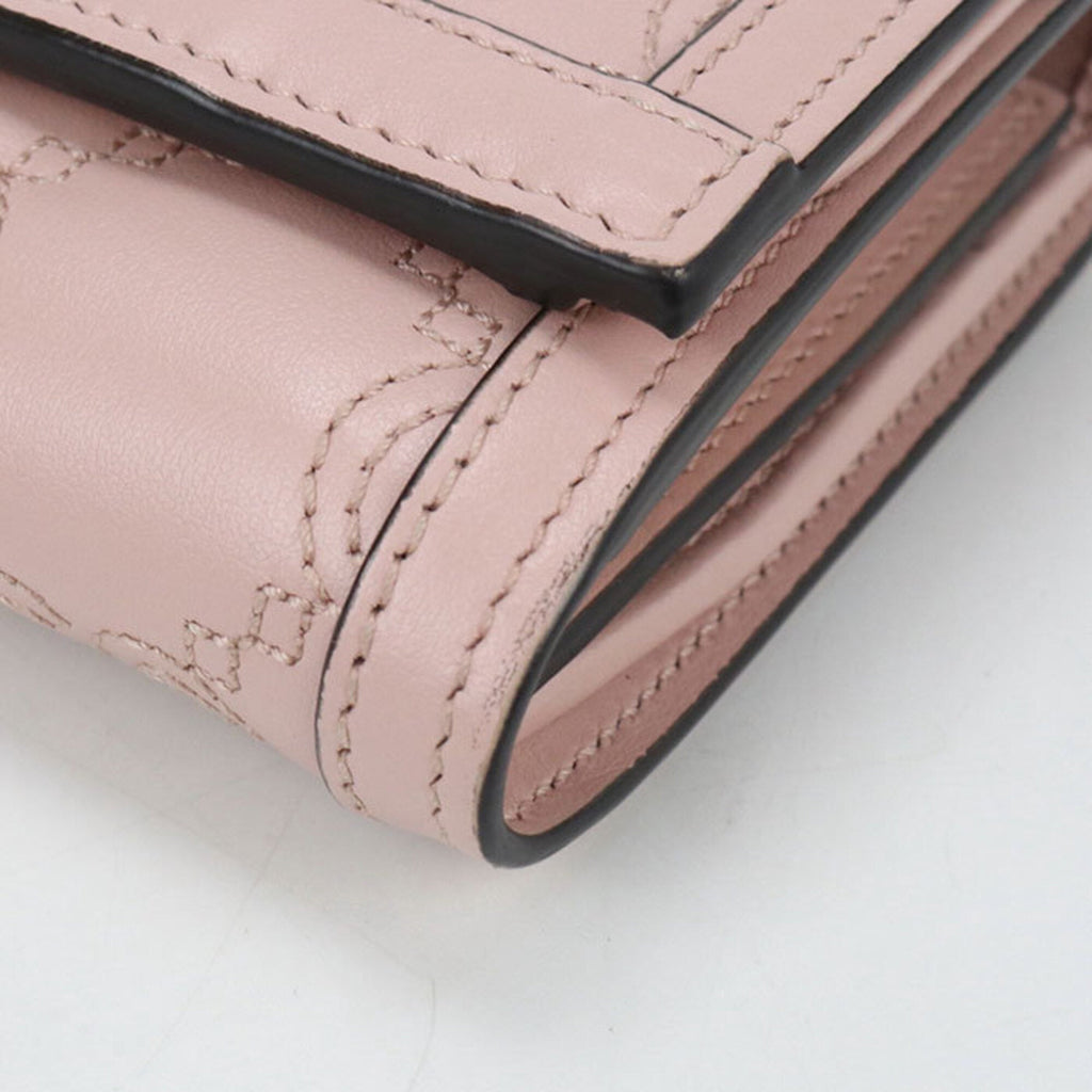 Gucci Pink Leather Wallet (Bi-Fold) (Pre-Owned)
