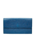 Louis Vuitton Epi Toledo Blue Leather Long Wallet