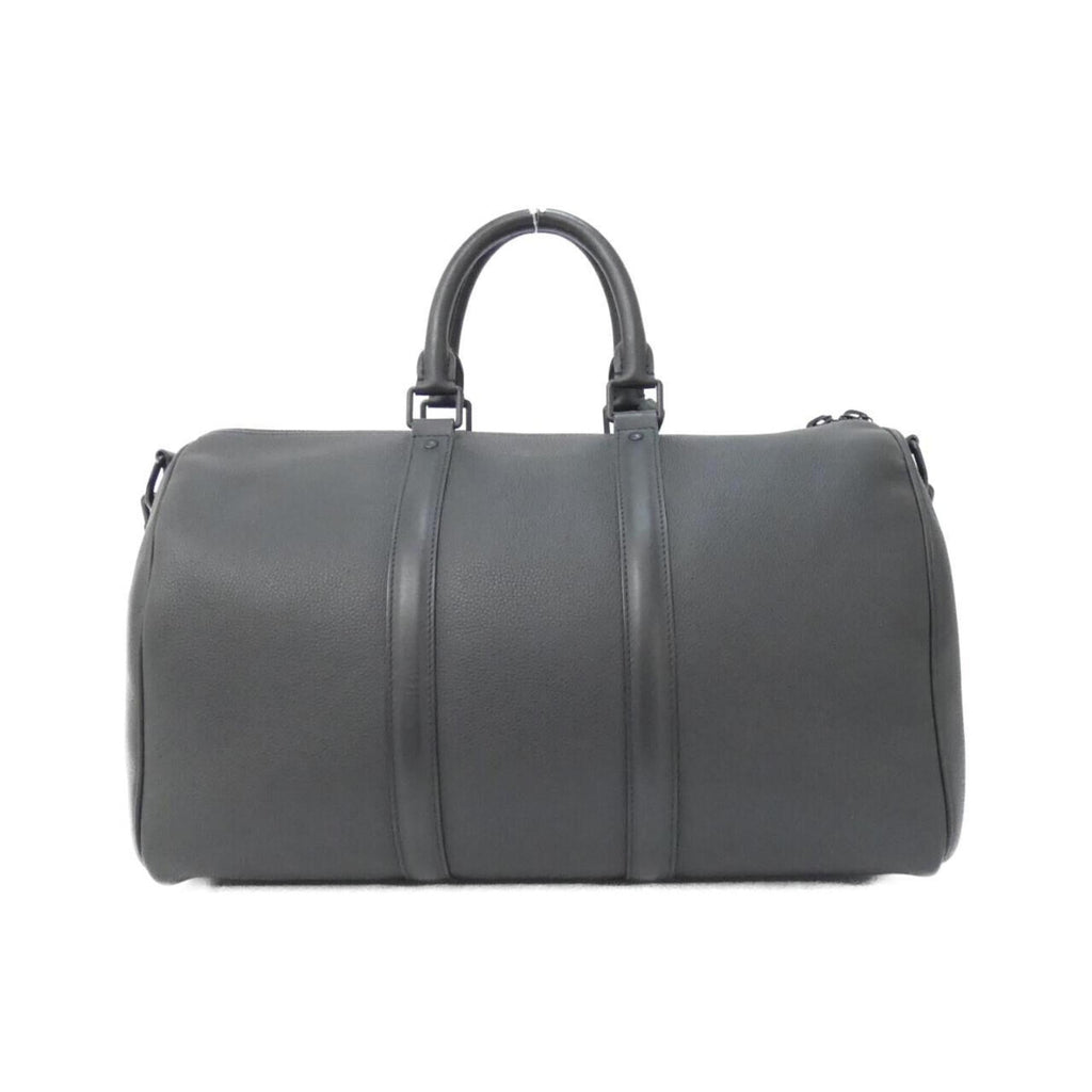 Louis Vuitton Black Leather Boston Bag