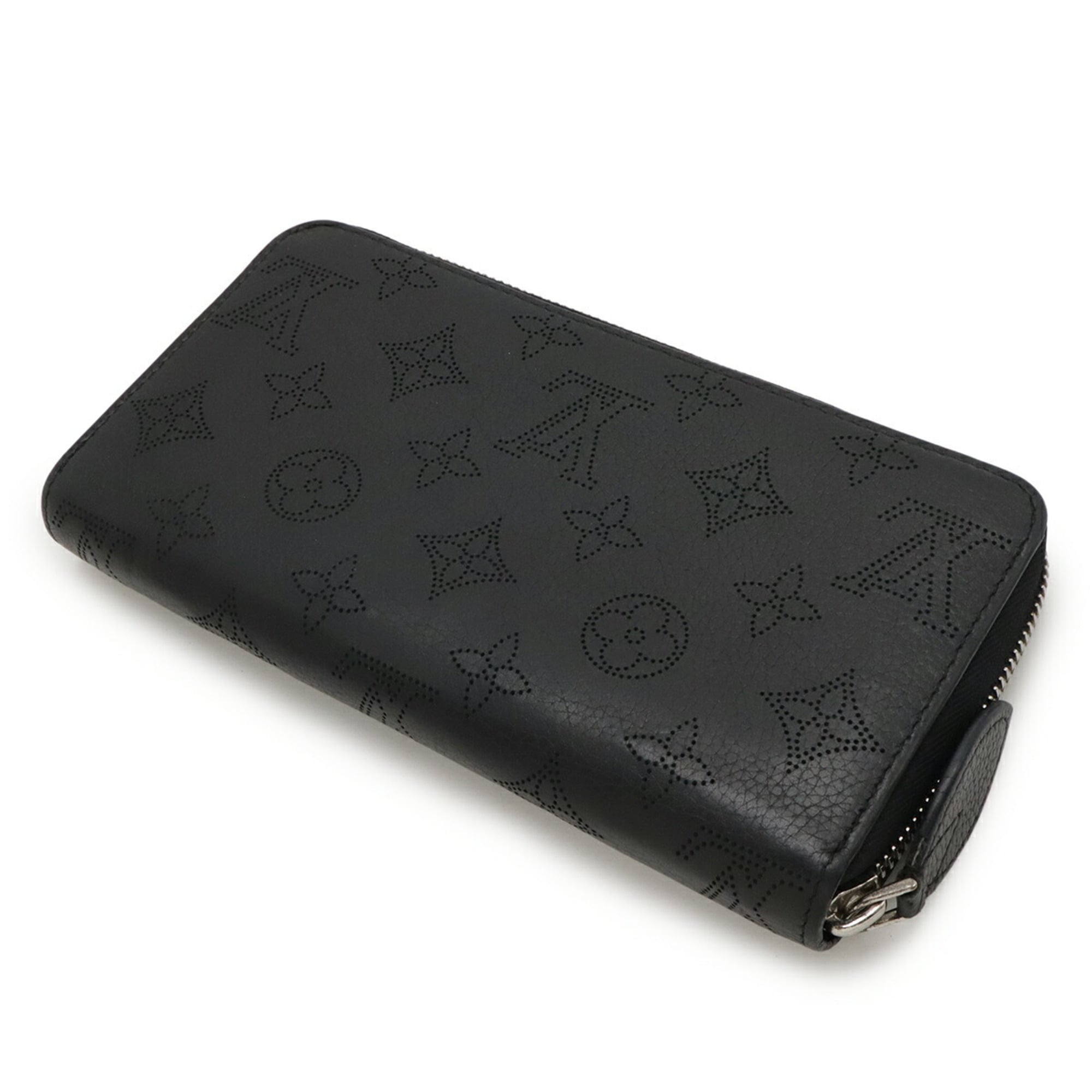 Louis Vuitton Black Noir Leather Coin Purse/Coin Case