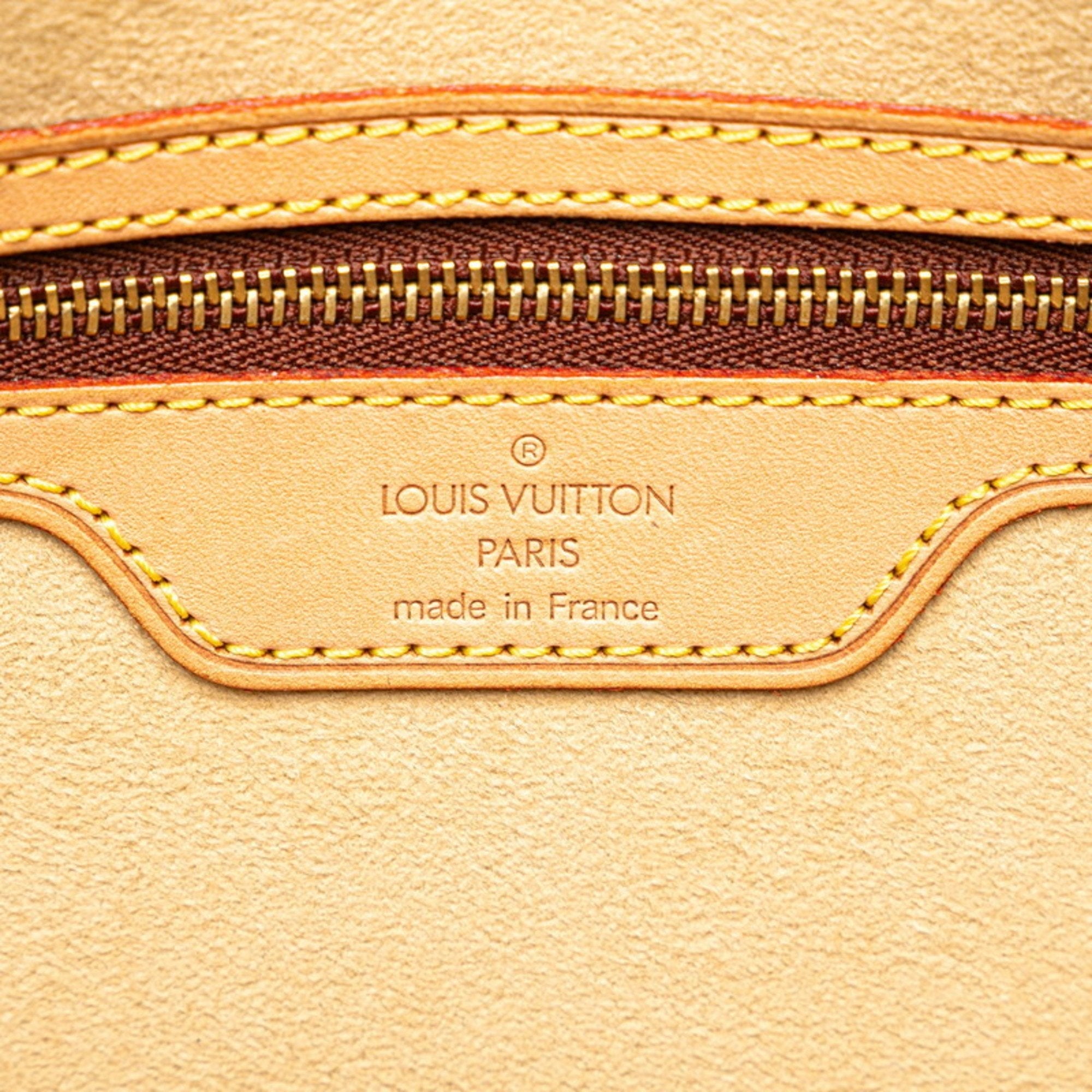 Louis Vuitton Monogram Brown Pvc Leather Handbag Shoulder Bag