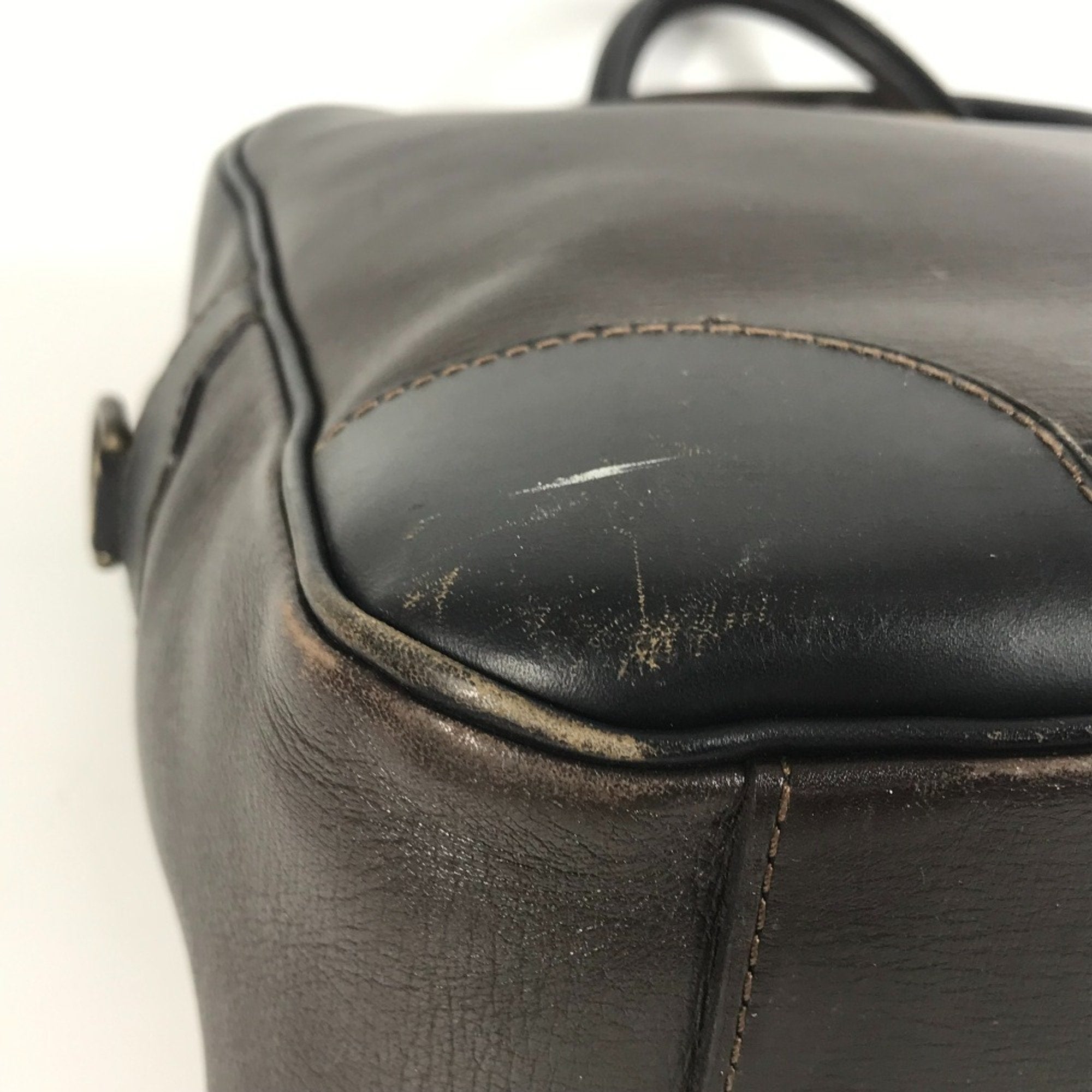 Louis Vuitton Brown Coffee Utah Leather Leather Briefcase Handbag Tote Bag