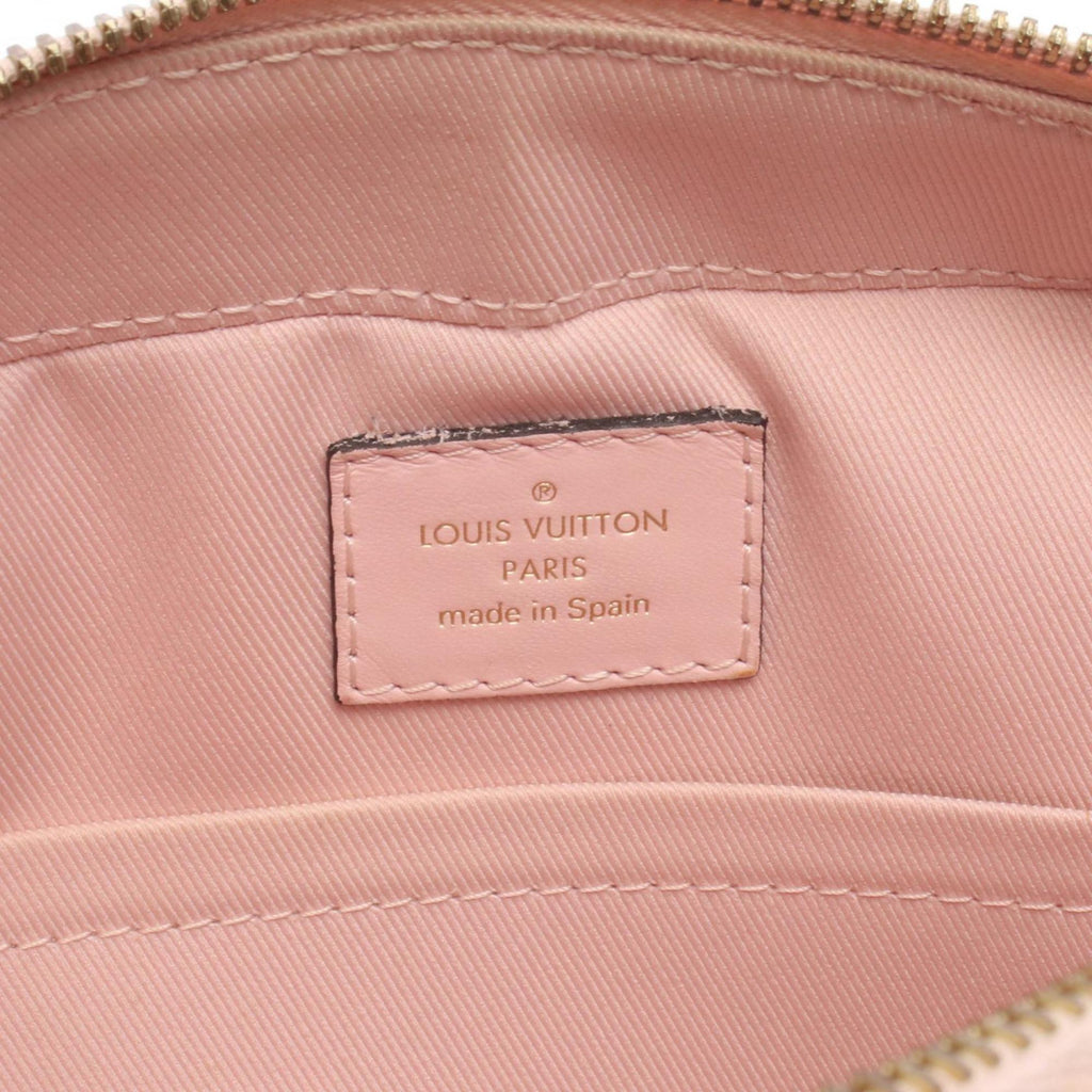 Louis Vuitton Damier Azur Pink White Coated Canvas Shoulder Bag