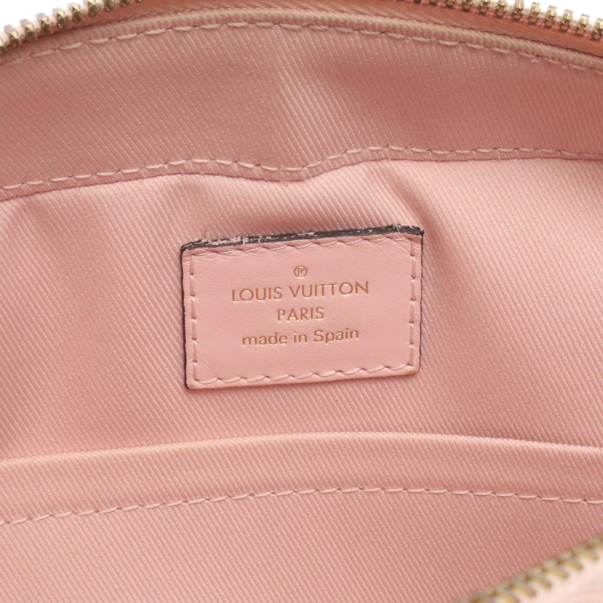 Louis Vuitton Damier Azur Pink White Coated Canvas Shoulder Bag