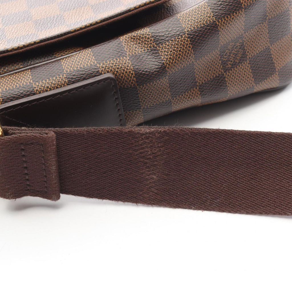 Louis Vuitton Brown Damier Canvas Coated Canvas Leather Damier Canvas Handbag Shoulder Bag