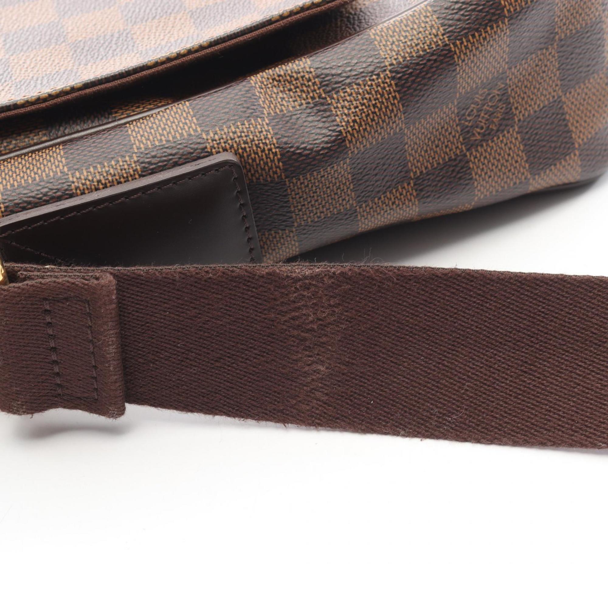 Louis Vuitton Brown Damier Canvas Coated Canvas Leather Damier Canvas Handbag Shoulder Bag
