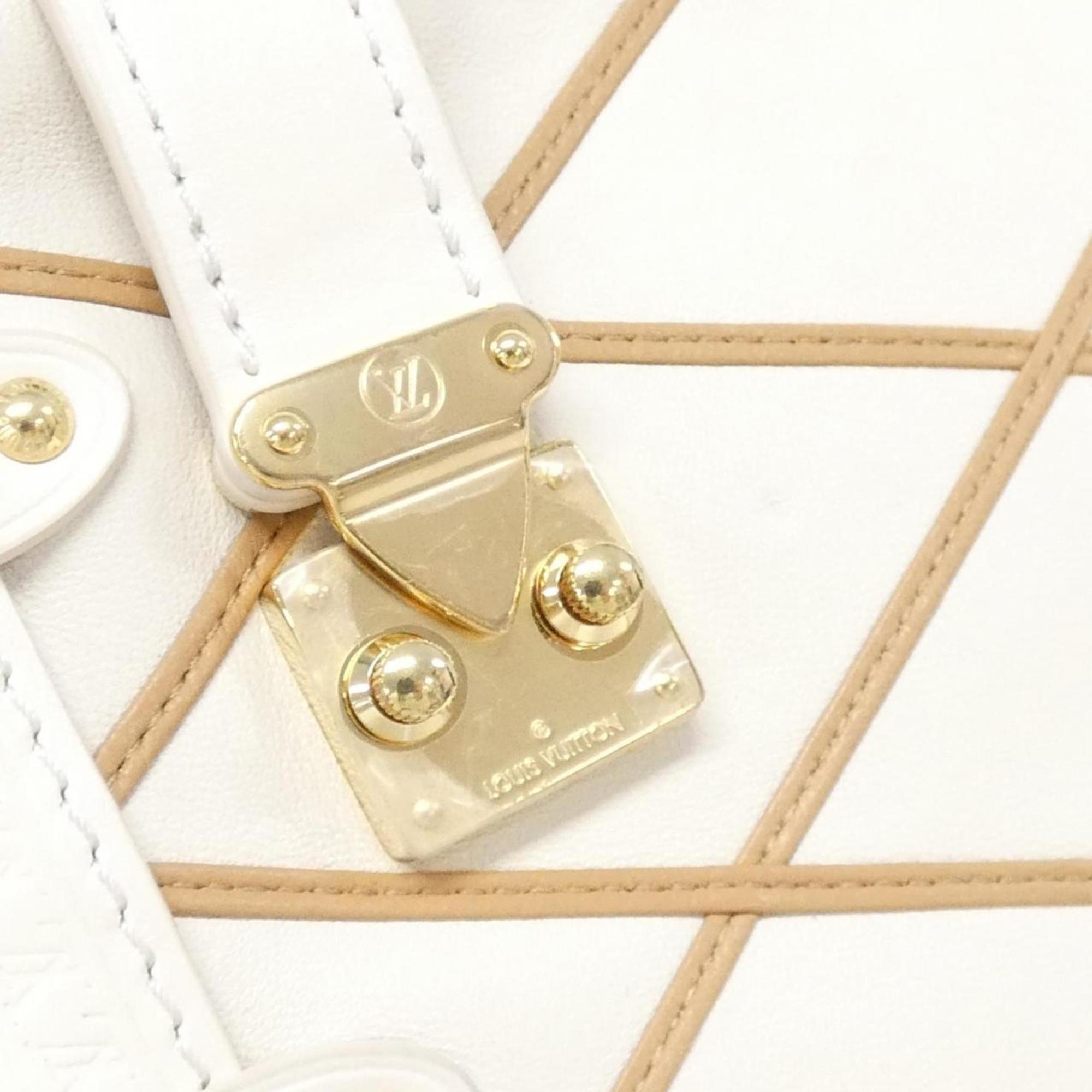 Louis Vuitton White Leather Shoulder Bag