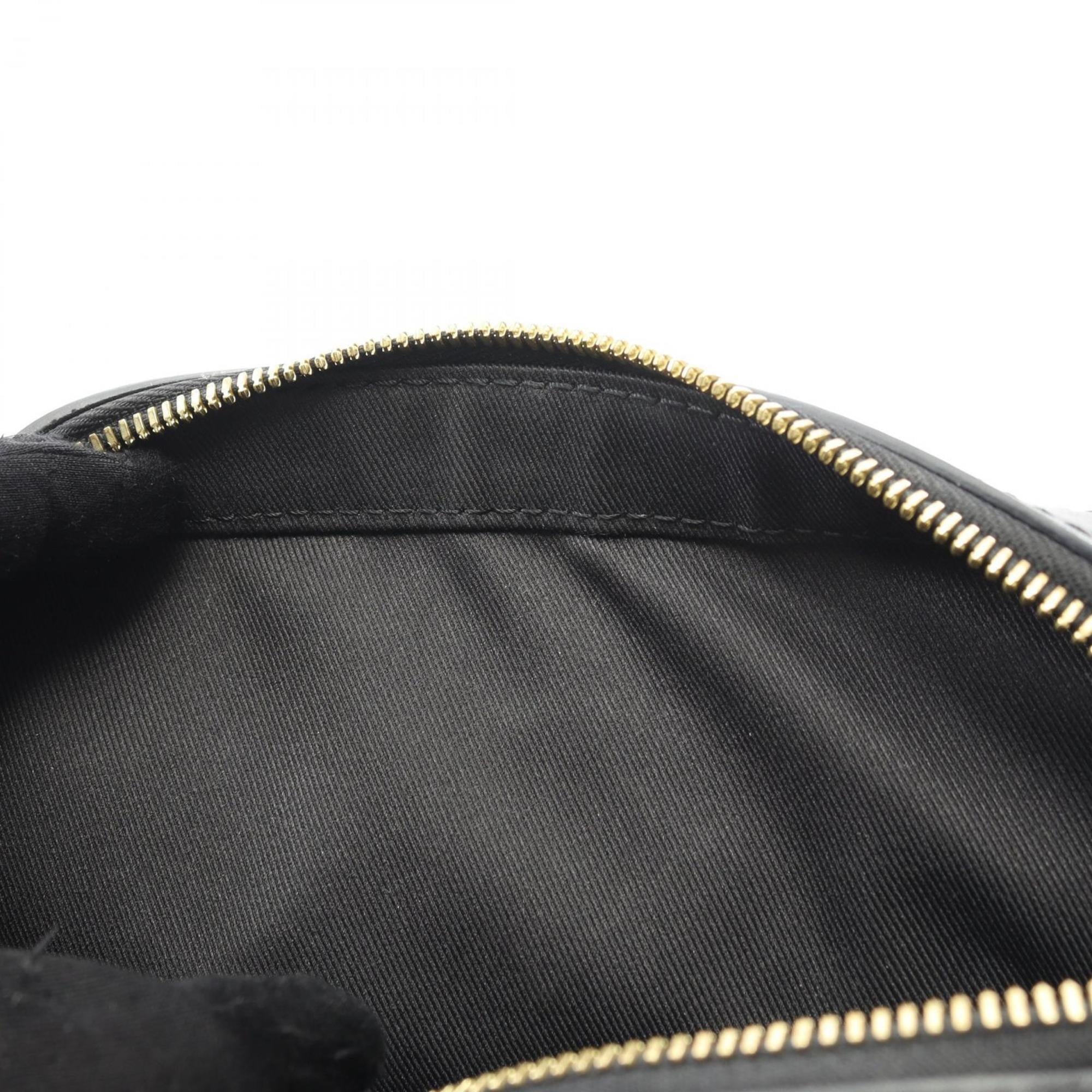 Louis Vuitton Black Brown Noir Coated Canvas Leather Shoulder Bag