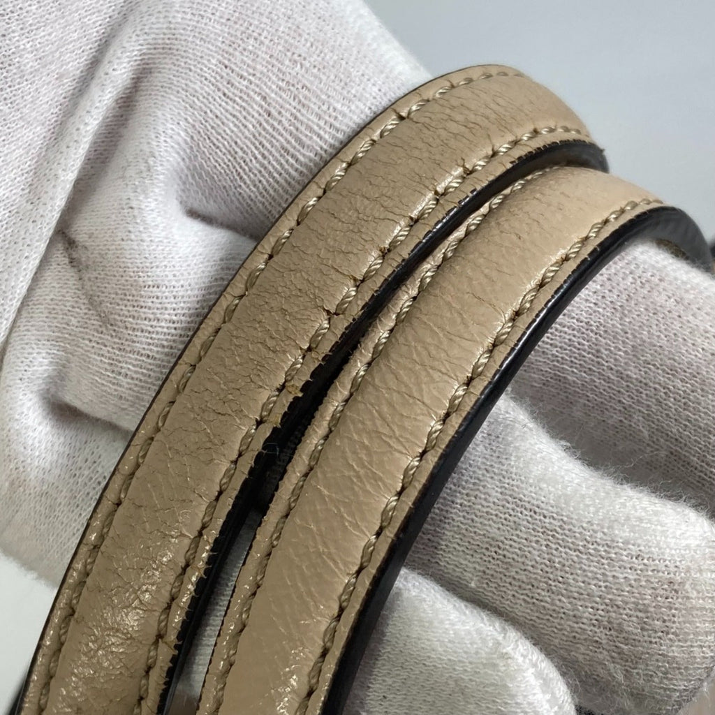 Fendi Beige Leather Shoulder Bag