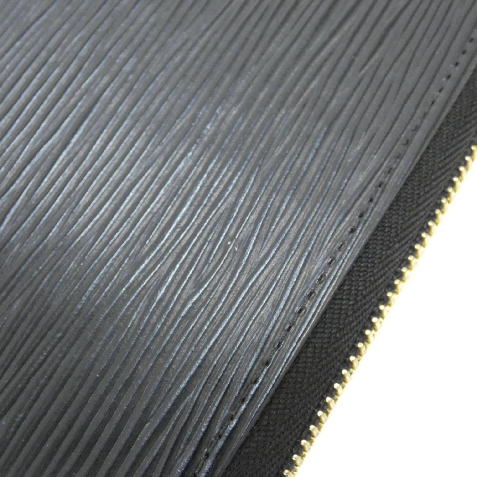 Louis Vuitton Black Leather Long Wallet
