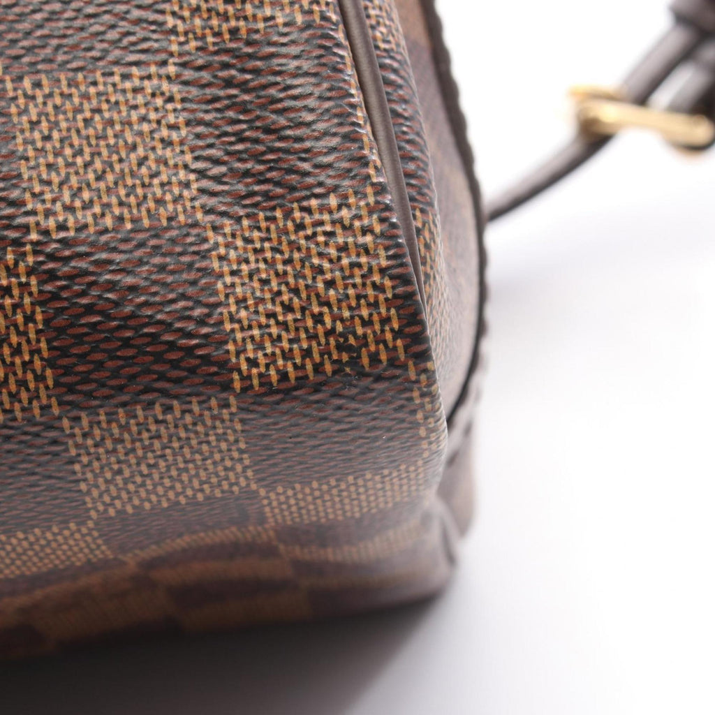 Louis Vuitton Brown Ebene Coated Canvas Leather Handbag