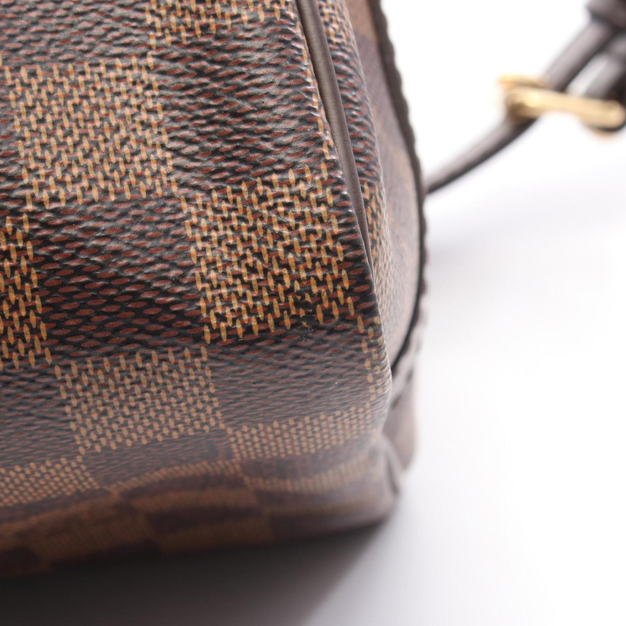 Louis Vuitton Brown Ebene Coated Canvas Leather Handbag