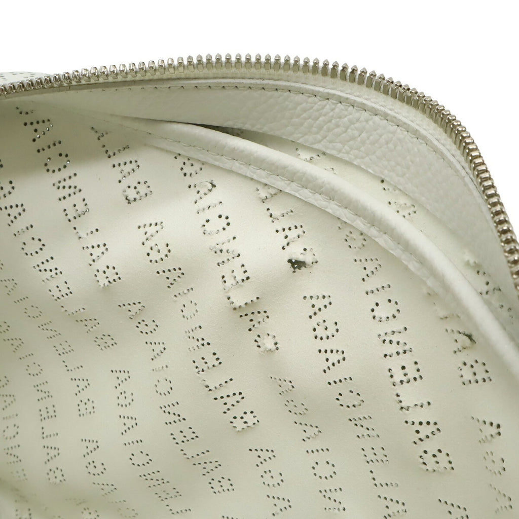Balenciaga White Leather Pochette Shoulder