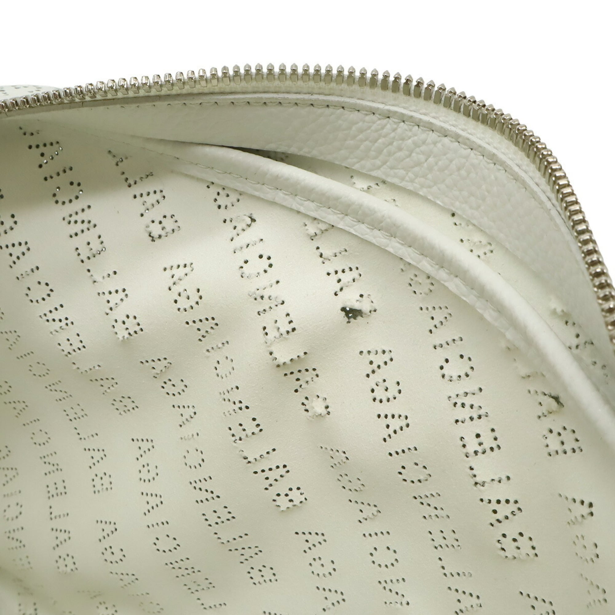 Balenciaga White Leather Pochette Shoulder