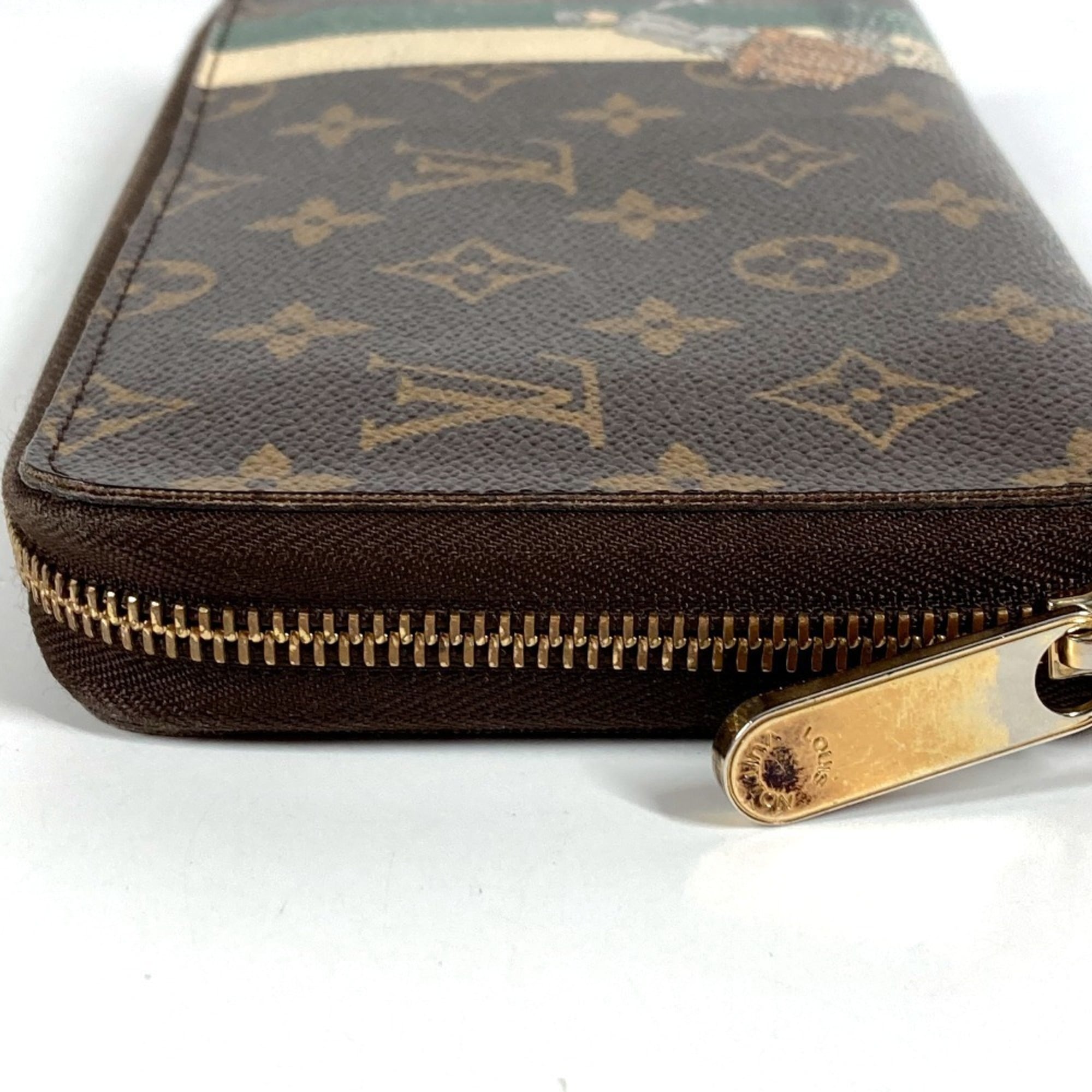 Louis Vuitton Brown Green Monogram Long Wallet