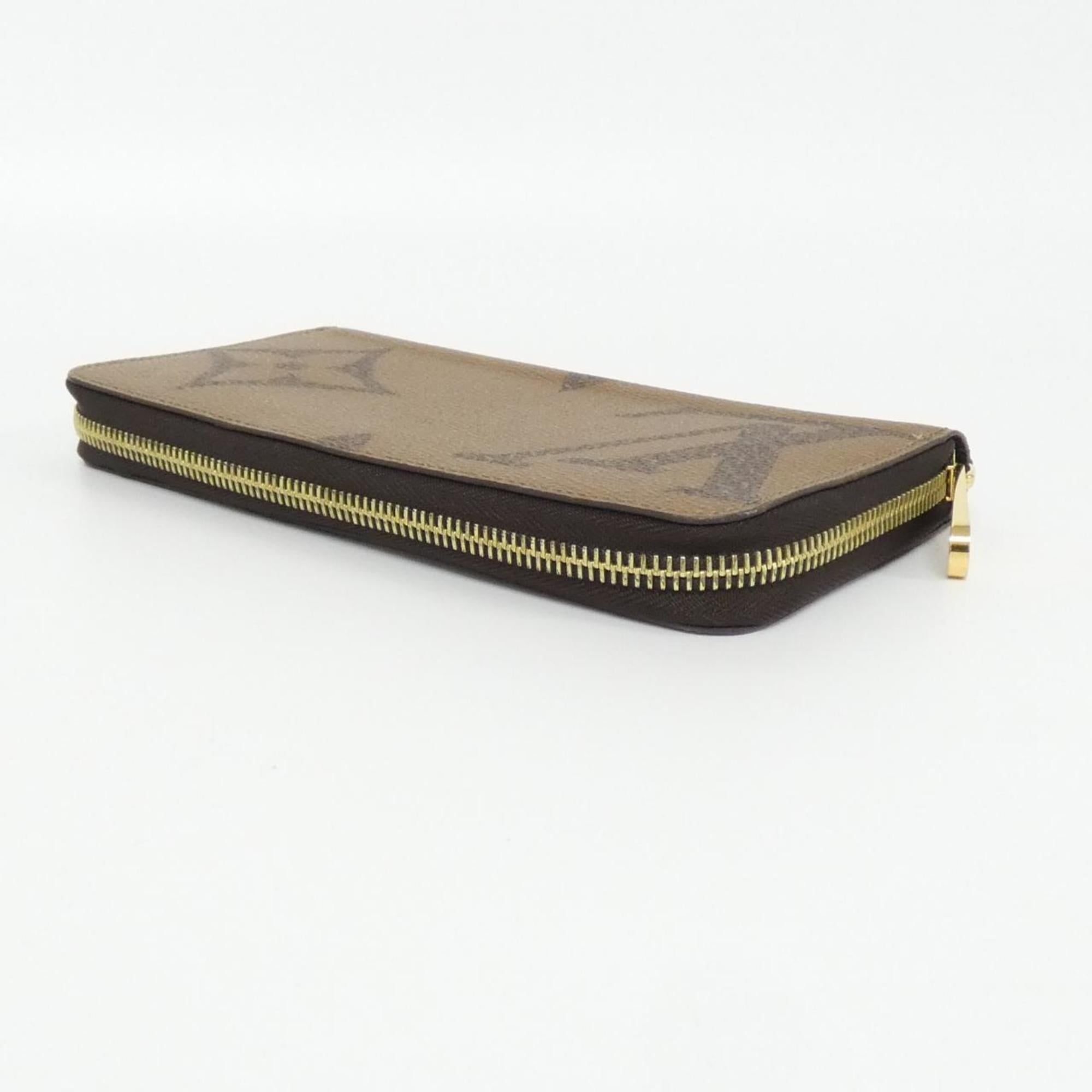 Louis Vuitton Marron Coated Canvas Long Wallet