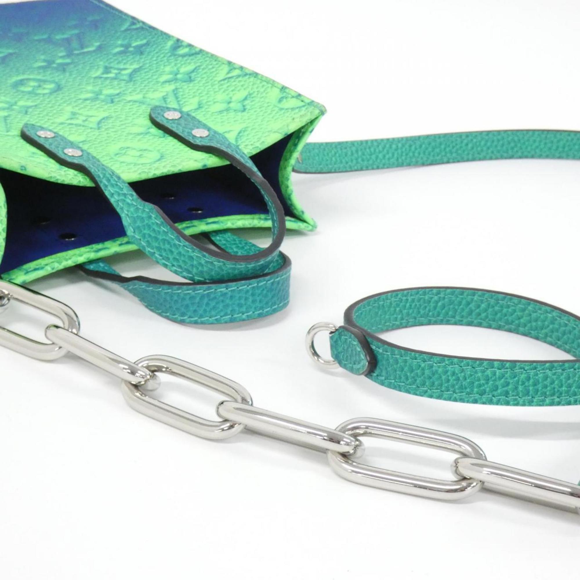 Louis Vuitton Blue Leather Shoulder Bag