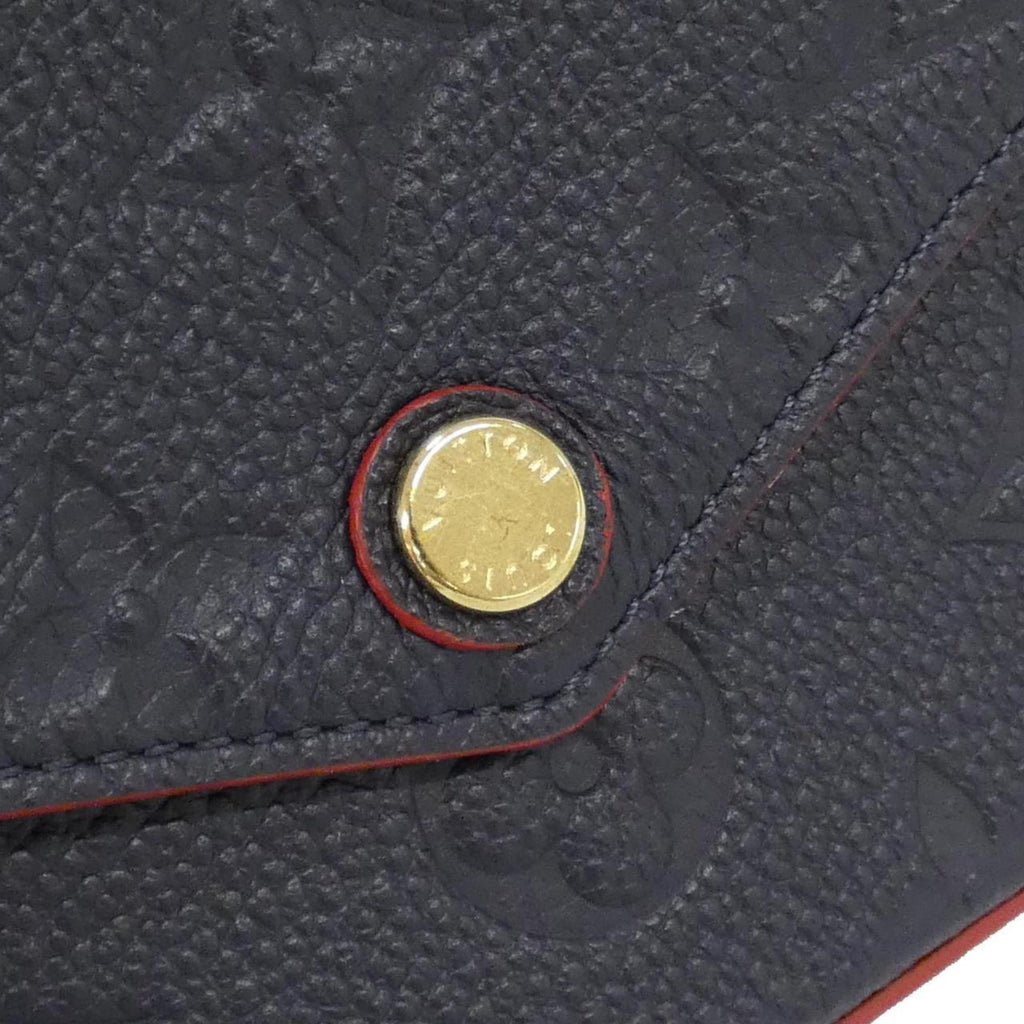 Louis Vuitton Black Marine Rouge Leather Pochette Shoulder Bag