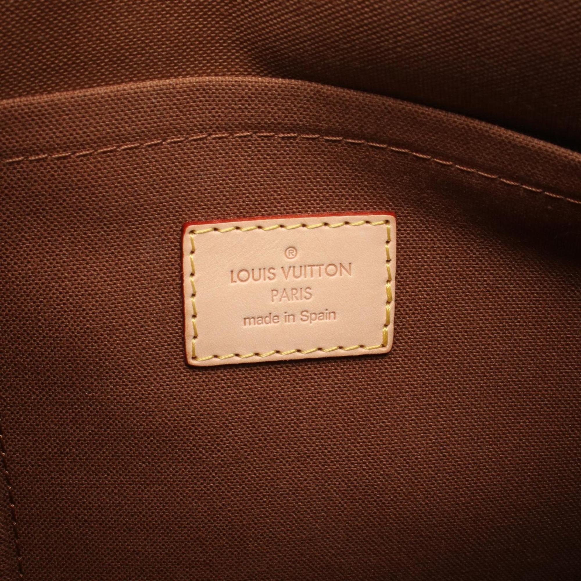 Louis Vuitton Monogram Brown Coated Canvas Leather Shoulder Bag
