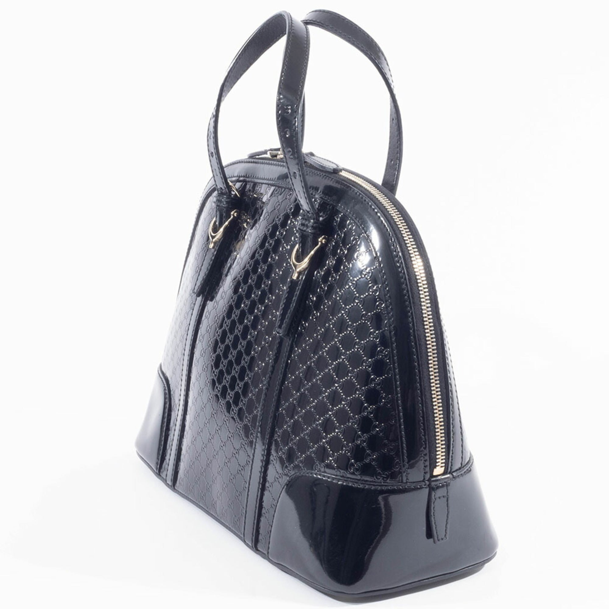 Gucci Black Patent Leather Handbag (Pre-Owned)