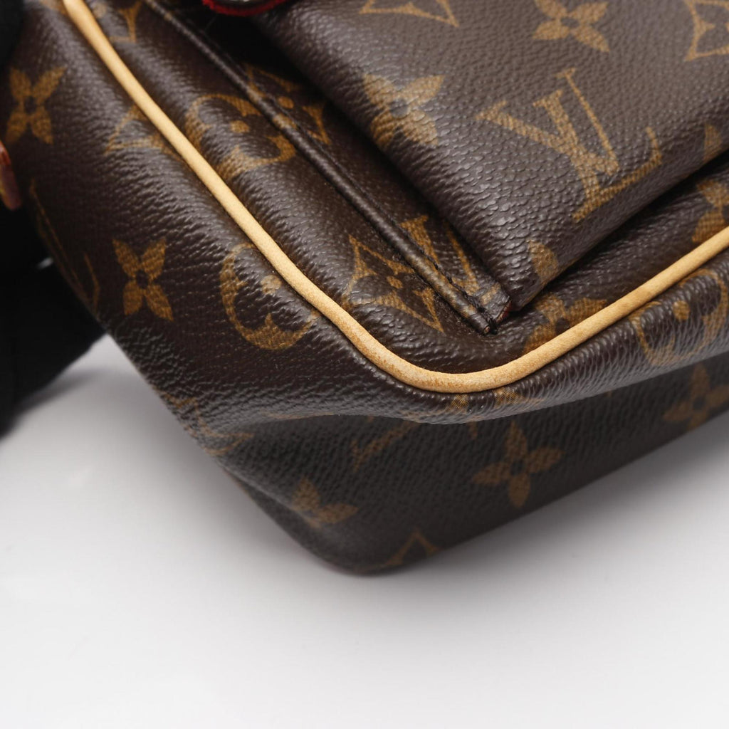Louis Vuitton Brown Pvc Leather Shoulder Bag