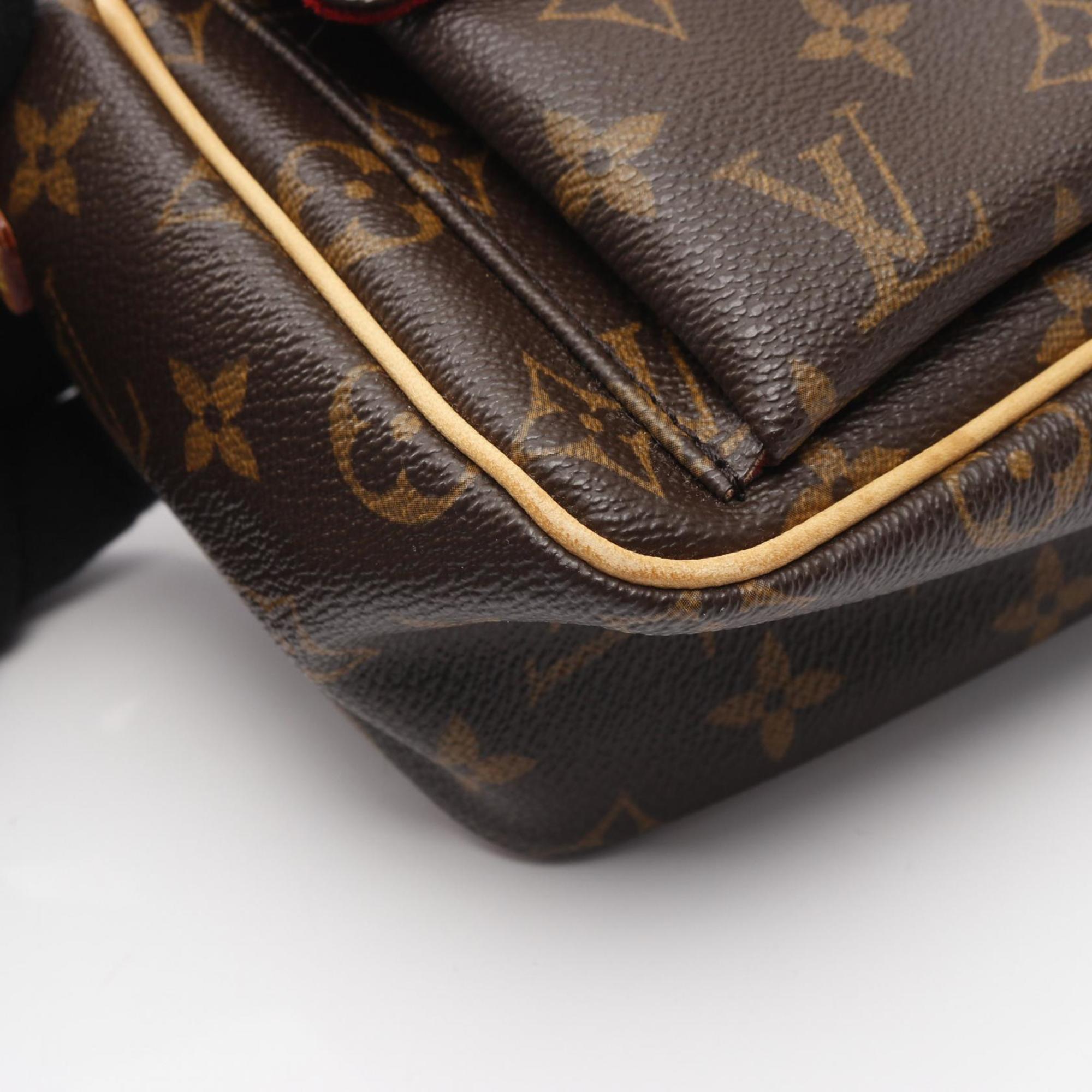 Louis Vuitton Brown Pvc Leather Shoulder Bag