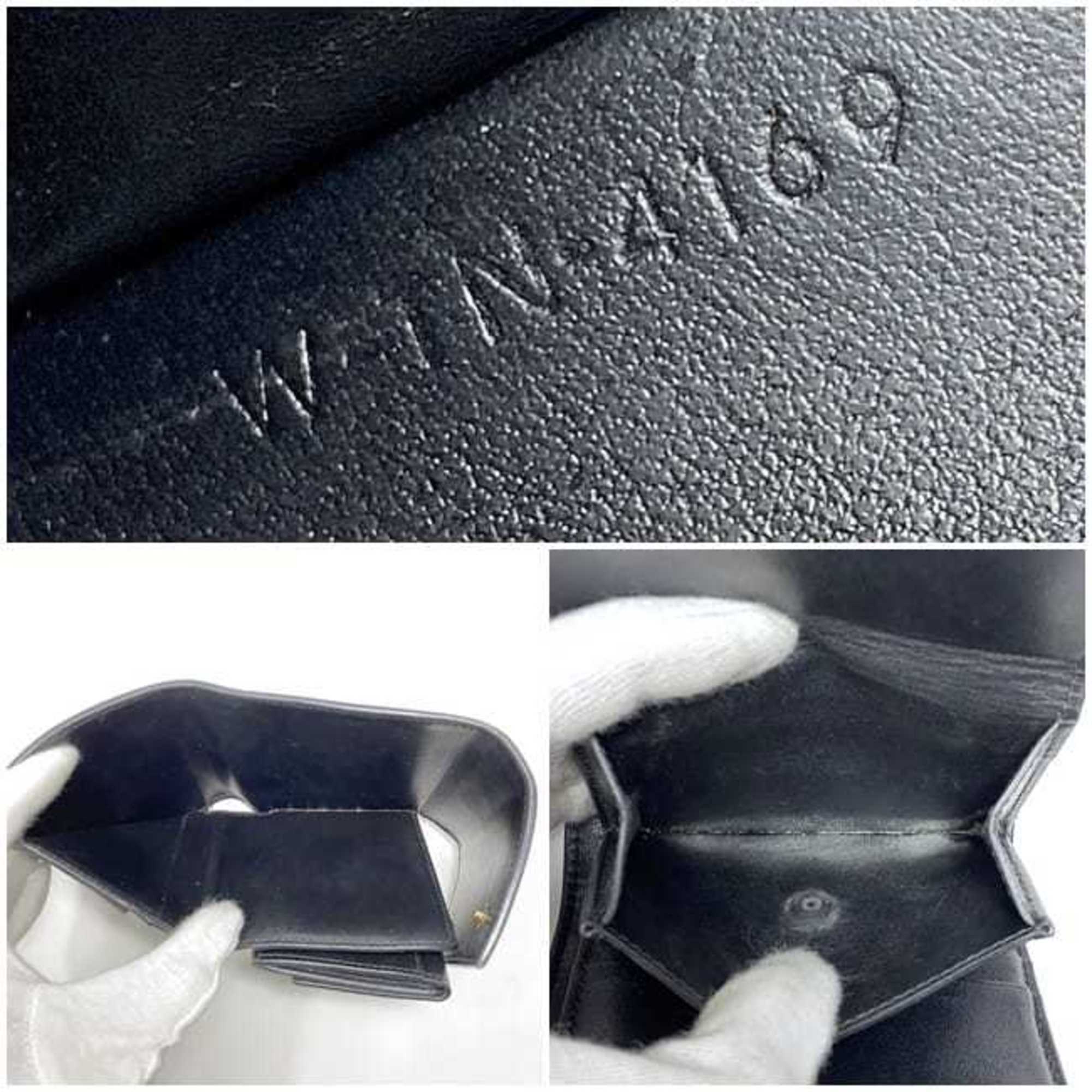 Celine Black Leather Wallet (Tri-Fold)