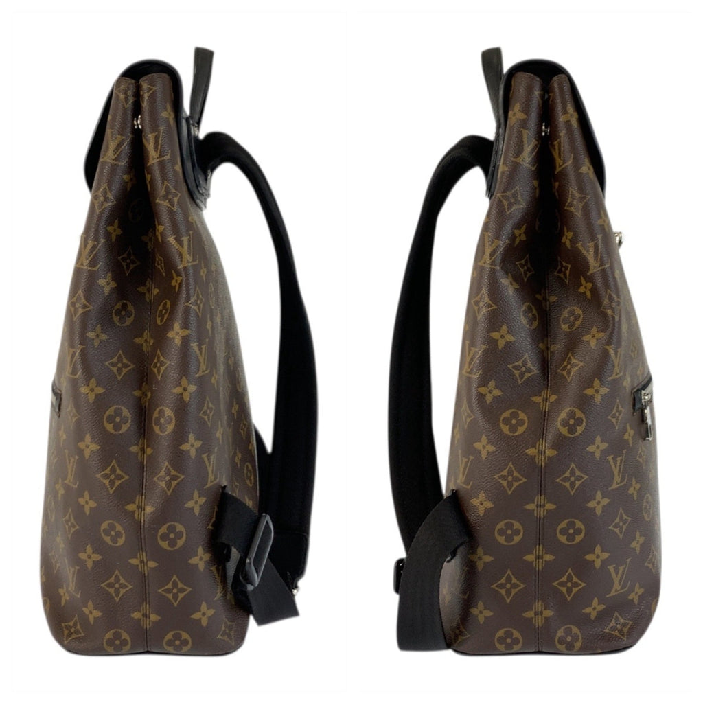 Louis Vuitton Black Brown Monogram Macassar Monogram Backpack