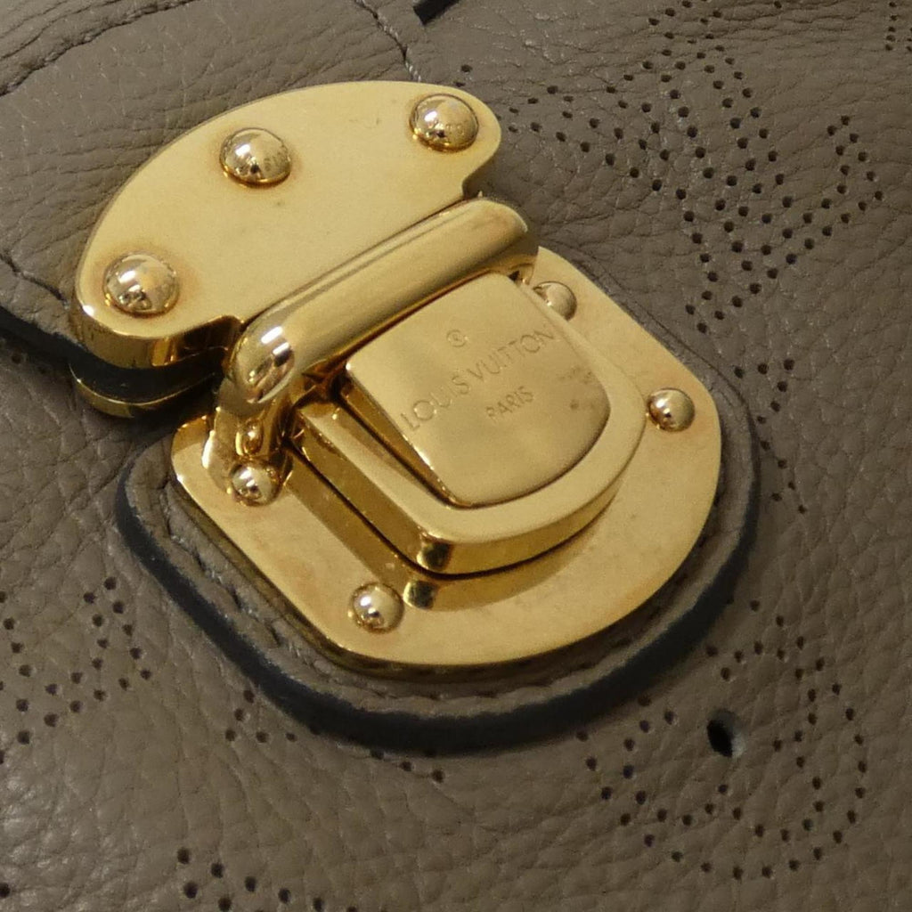 Louis Vuitton Mahina Taupe Leather Handbag